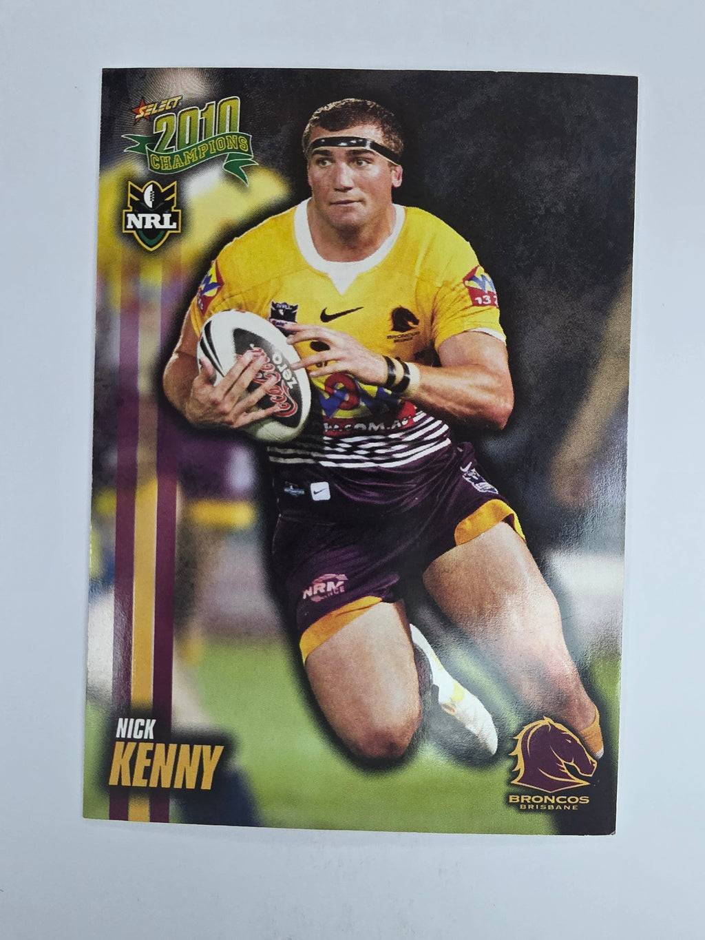 NRL 2010 Champions Base Card #9 Nick Kenny Brisbane Broncos