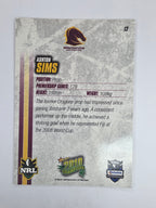NRL 2010 Champions Base Card #12 Ashton Sims Brisbane Broncos