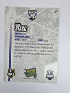NRL 2010 Champions Base Card #27 David Stagg Canterbury Bankstown Bulldogs