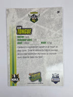 NRL 2010 Champions Base Card #28 Alan Tongue Canberra Raiders