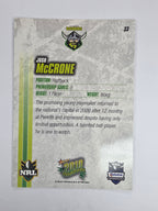 NRL 2010 Champions Base Card #33 Josh McCrone Canberra Raiders