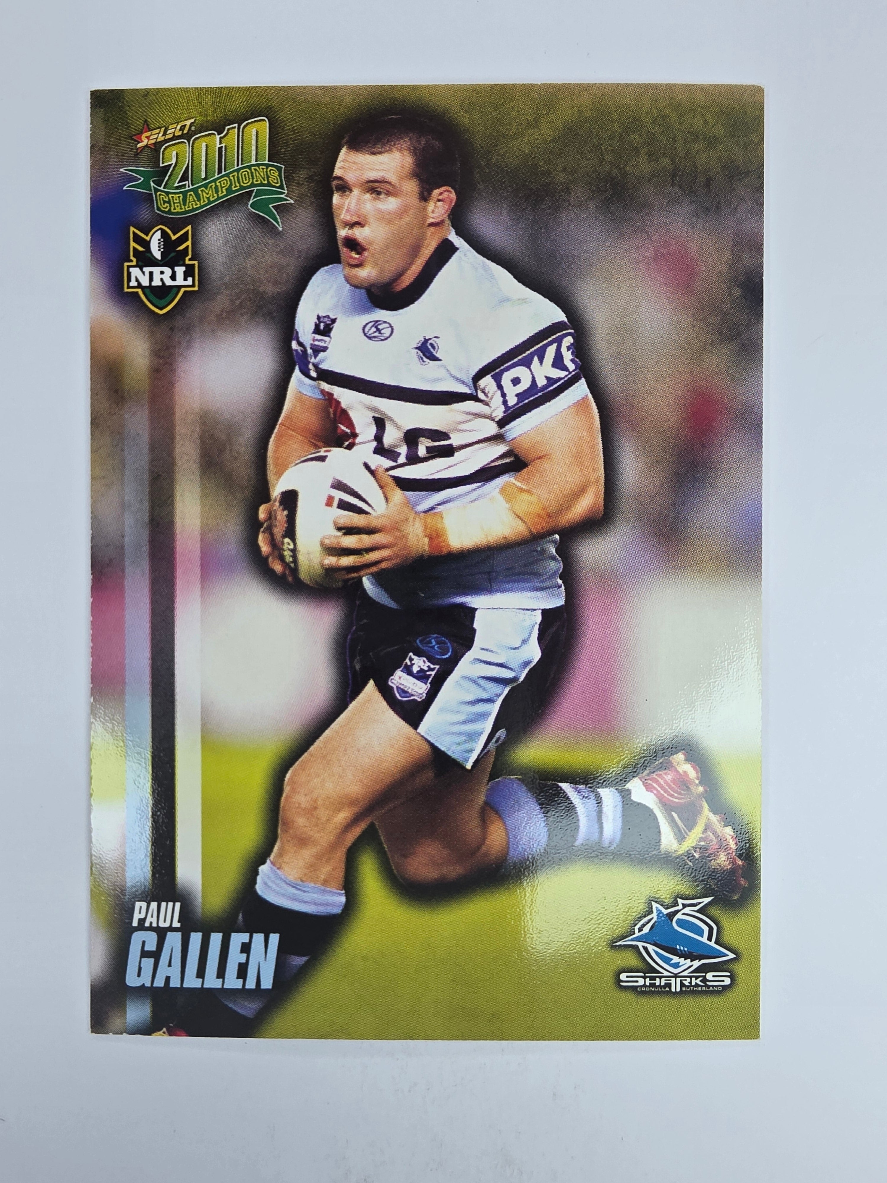NRL 2010 Champions Base Card #40 Paul Gallen Cronulla Sutherland Sharks