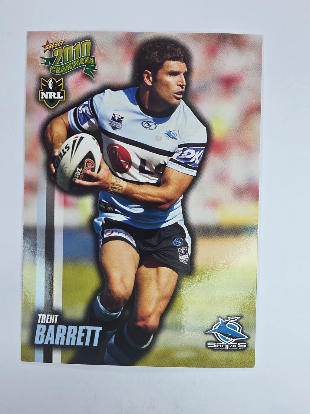 NRL 2010 Champions Base Card #41 Trent Barrett Cronulla Sutherland Sharks