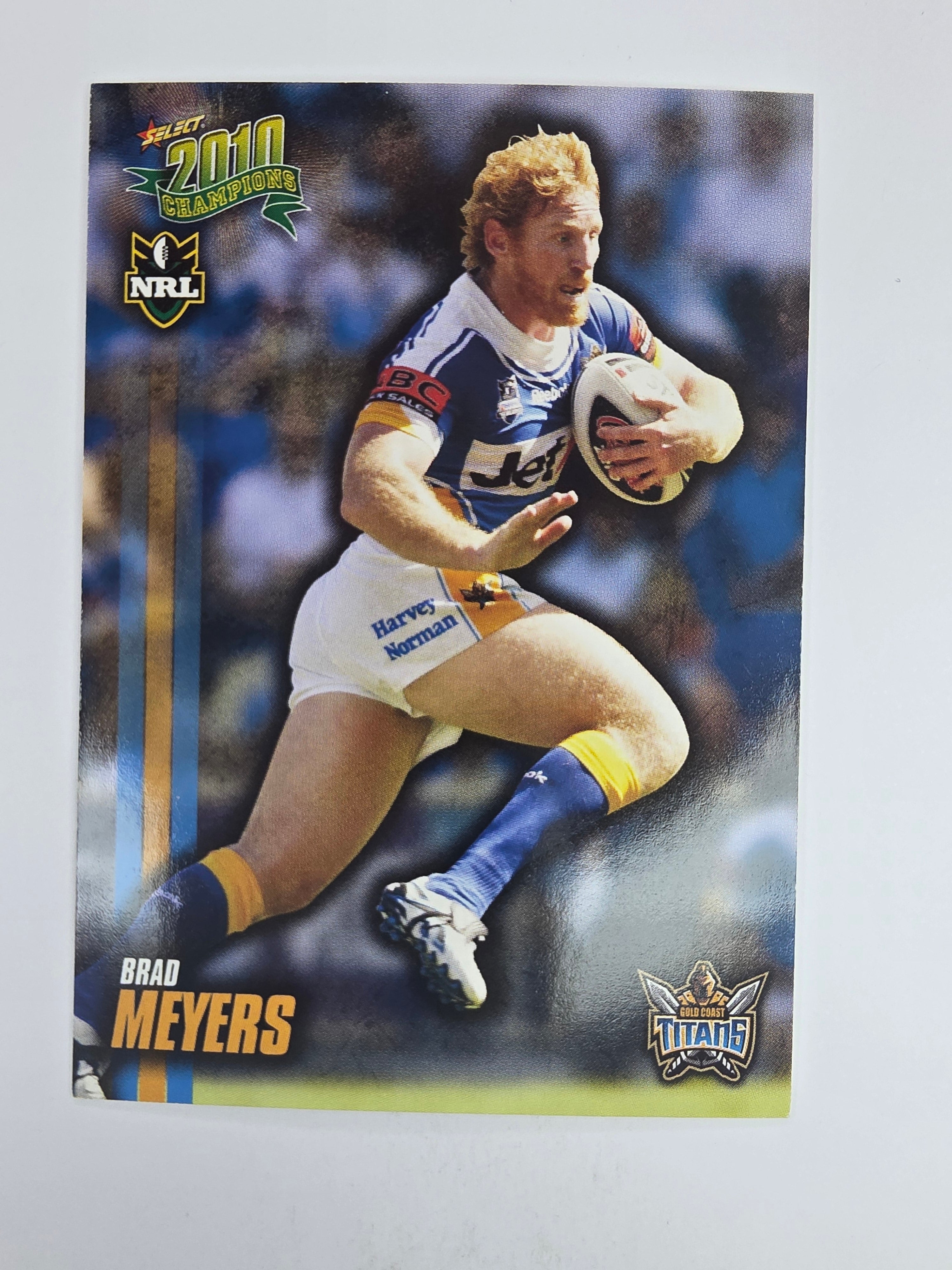NRL 2010 Champions Base Card #60 Brad Meyers Gold Coast Titans