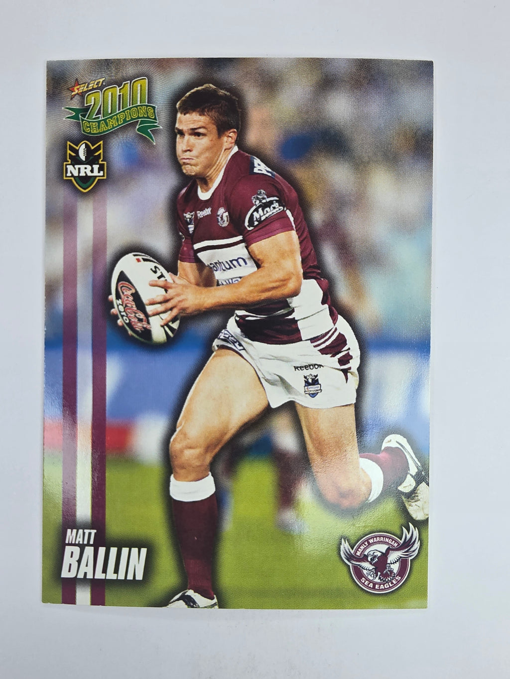 NRL 2010 Champions Base Card #66 Matt Ballin Manly Warringah Sea Eagles
