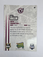 NRL 2010 Champions Base Card #66 Matt Ballin Manly Warringah Sea Eagles