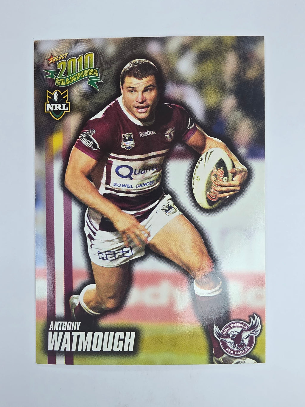 NRL 2010 Champions Base Card #75 Anthony Watmough Manly Warringah Sea Eagles