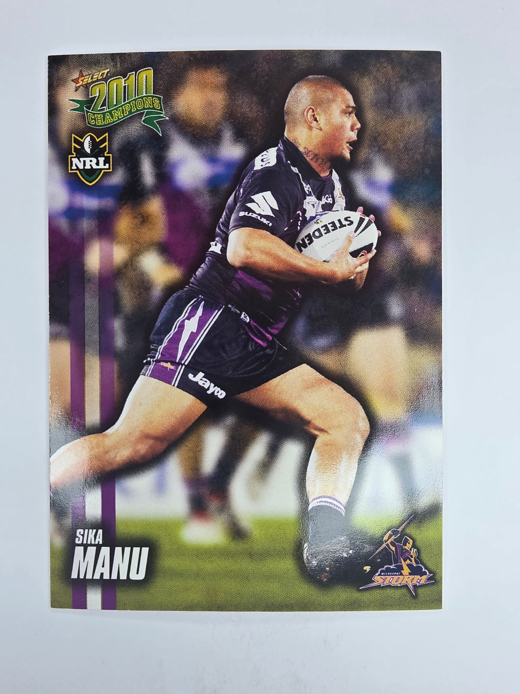 NRL 2010 Champions Base Card #84 Sika Manu Melbourne Storm