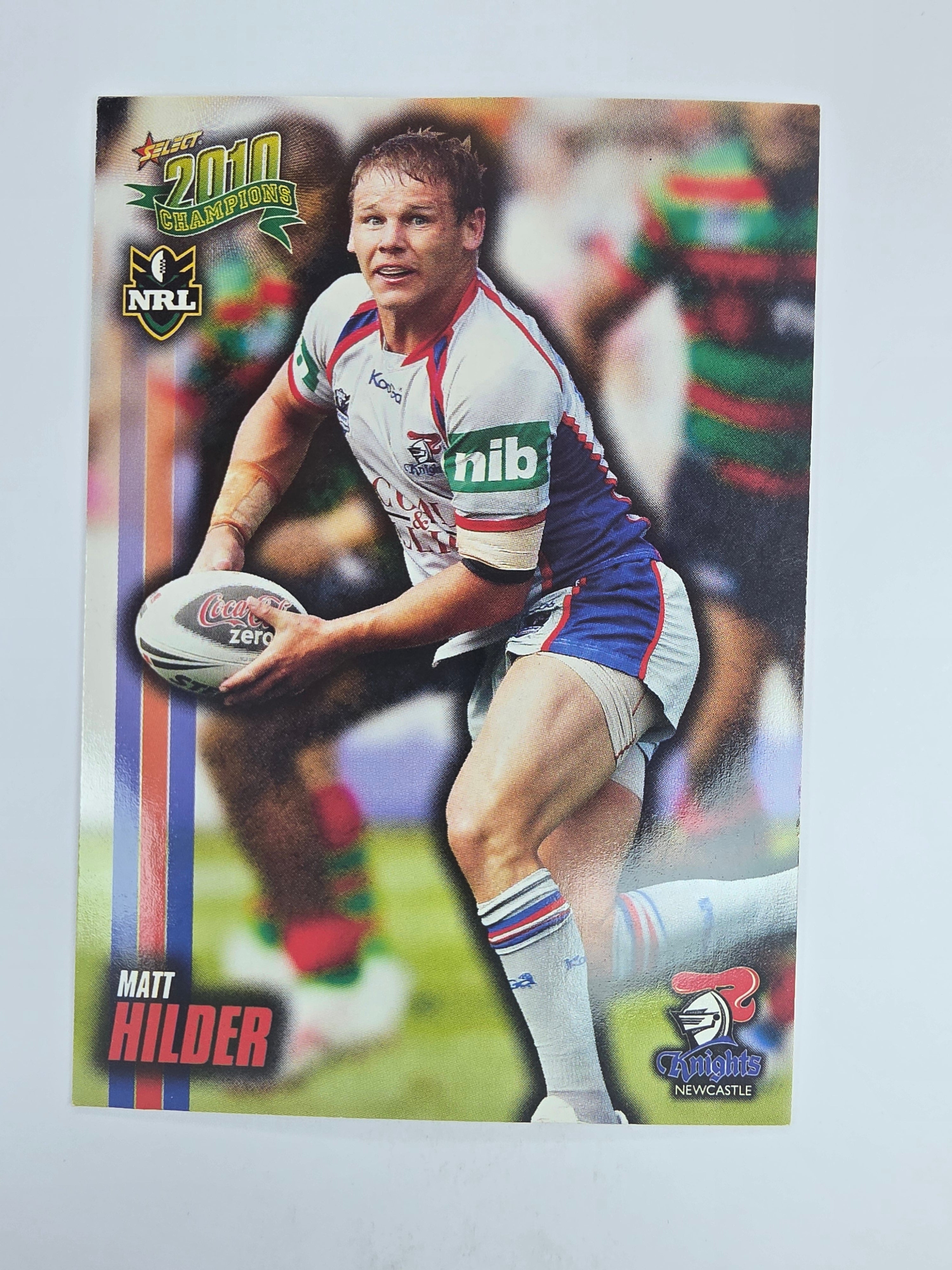 NRL 2010 Champions Base Card #89 Matt Hilder Newcastle Knights