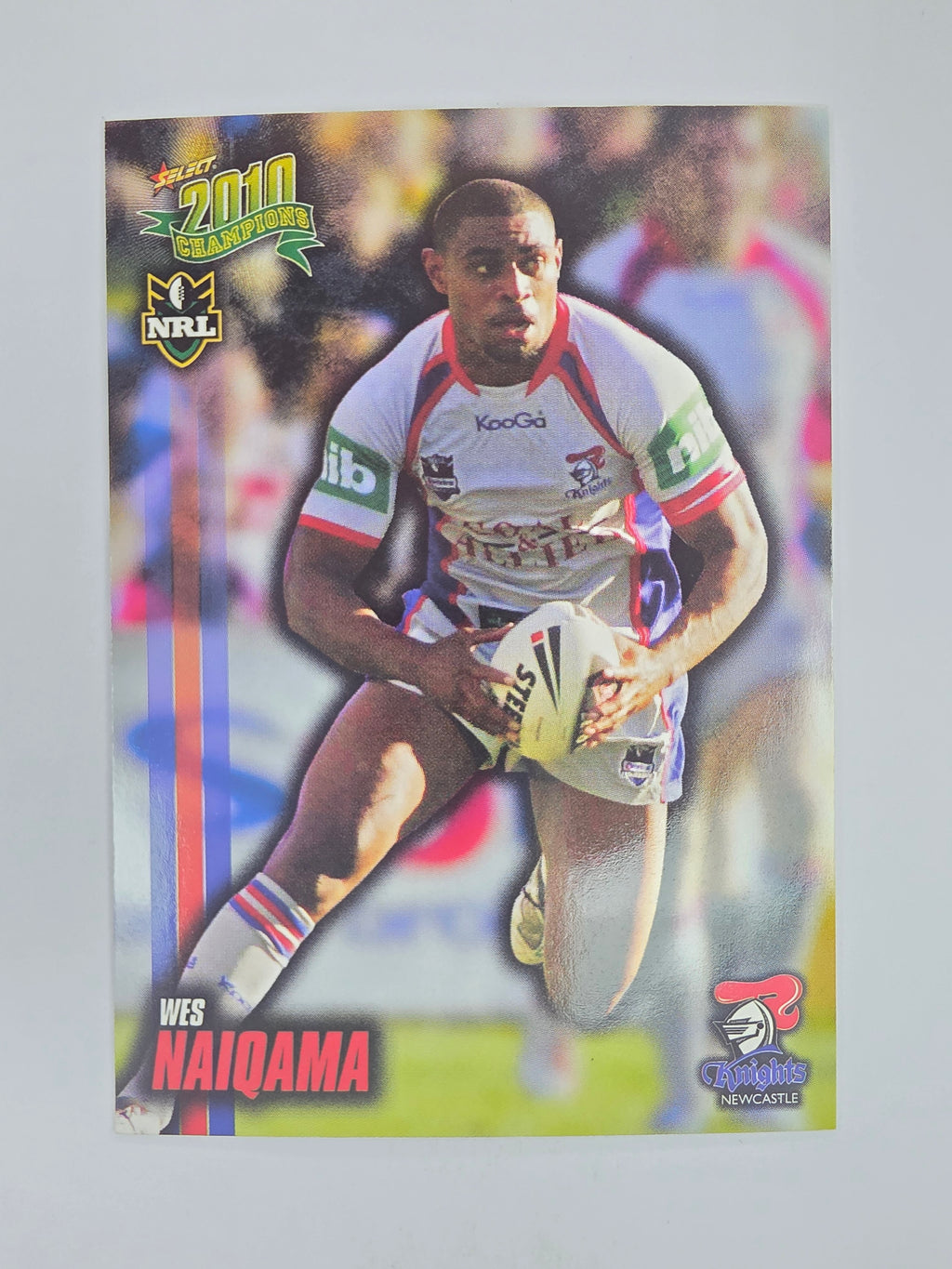 NRL 2010 Champions Base Card #94 Wes Naiqama Newcastle Knights