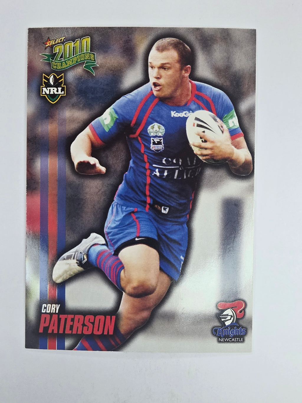NRL 2010 Champions Base Card #95 Cory Paterson Newcastle Knights