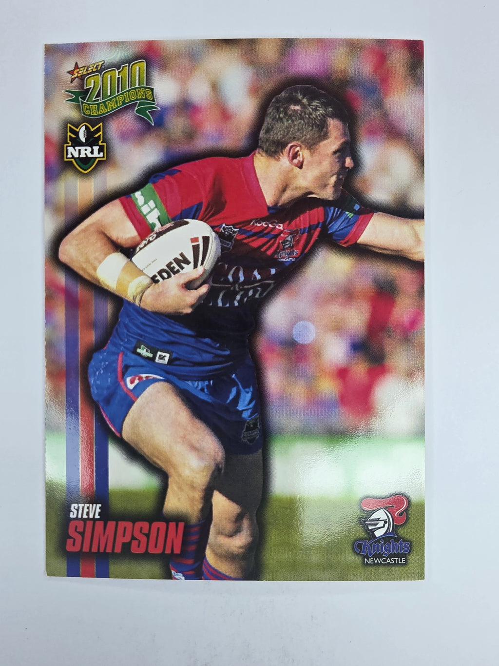 NRL 2010 Champions Base Card #97 Steve Simpson Newcastle Knights