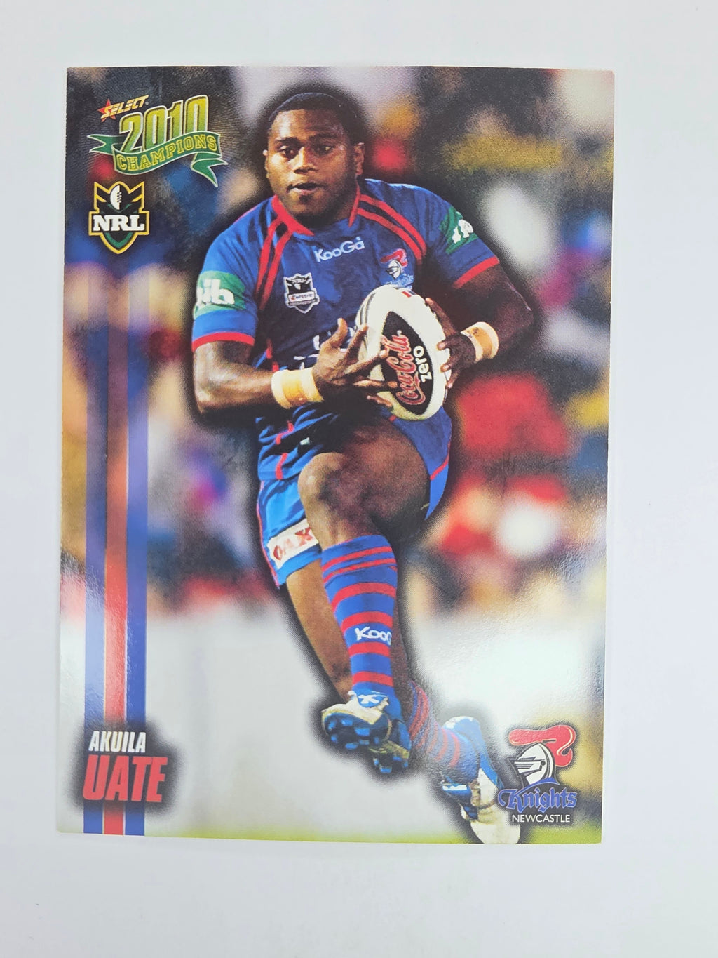 NRL 2010 Champions Base Card #99 Akuila Uate Newcastle Knights