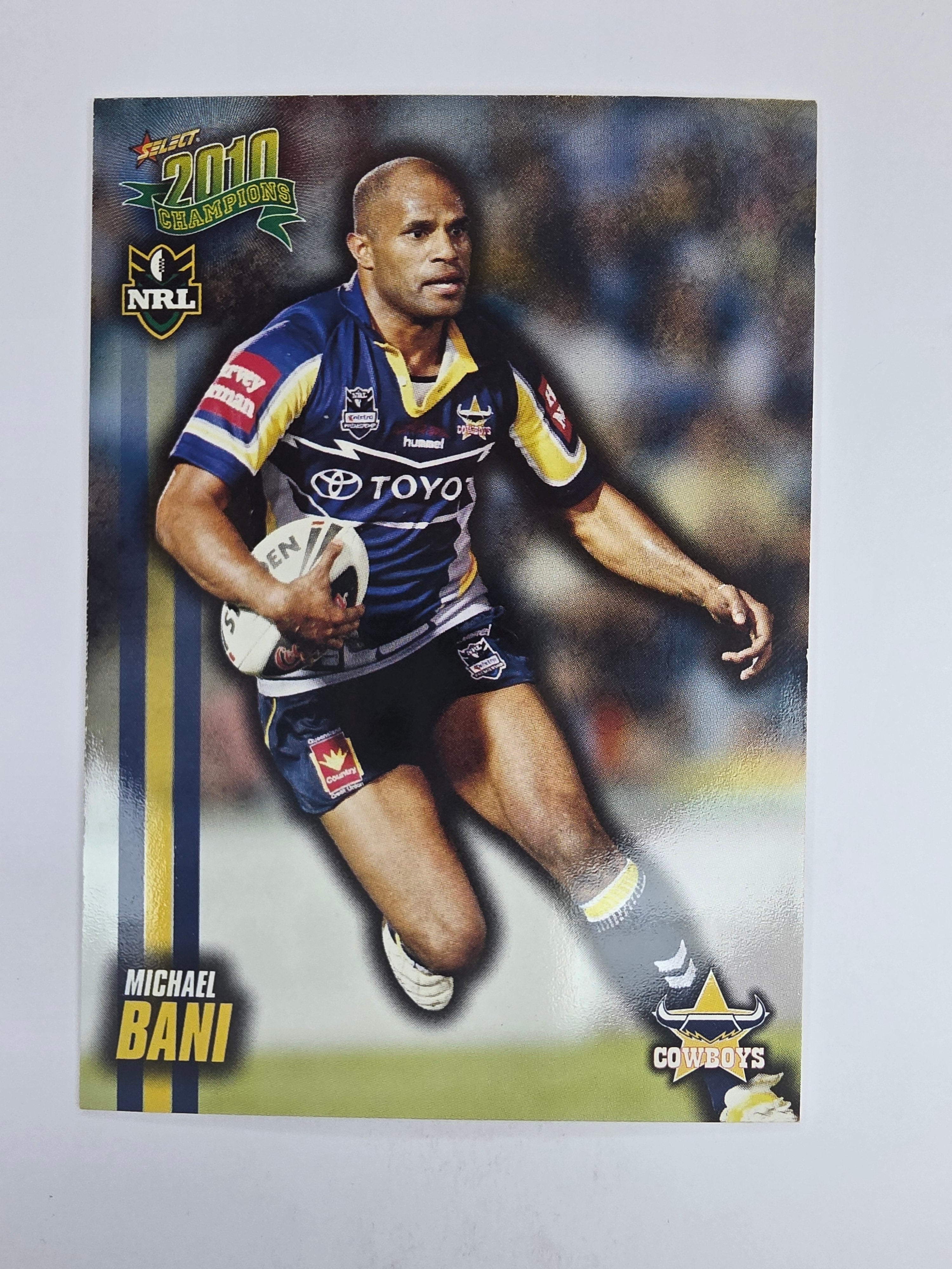 NRL 2010 Champions Base Card #101 Michael Bani North Queensland Cowboys