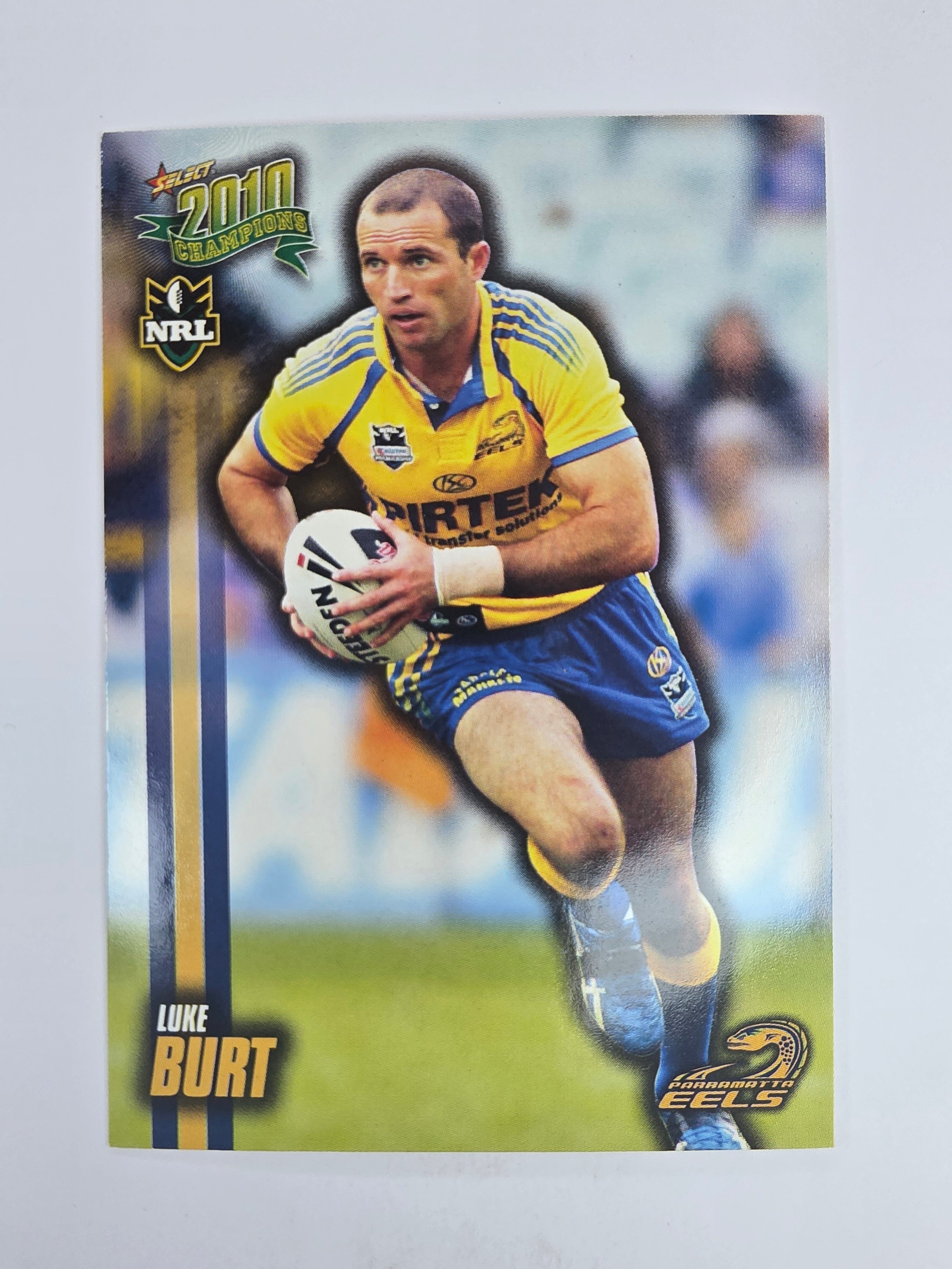 NRL 2010 Champions Base Card #113 Luke Burt Parramatta Eels