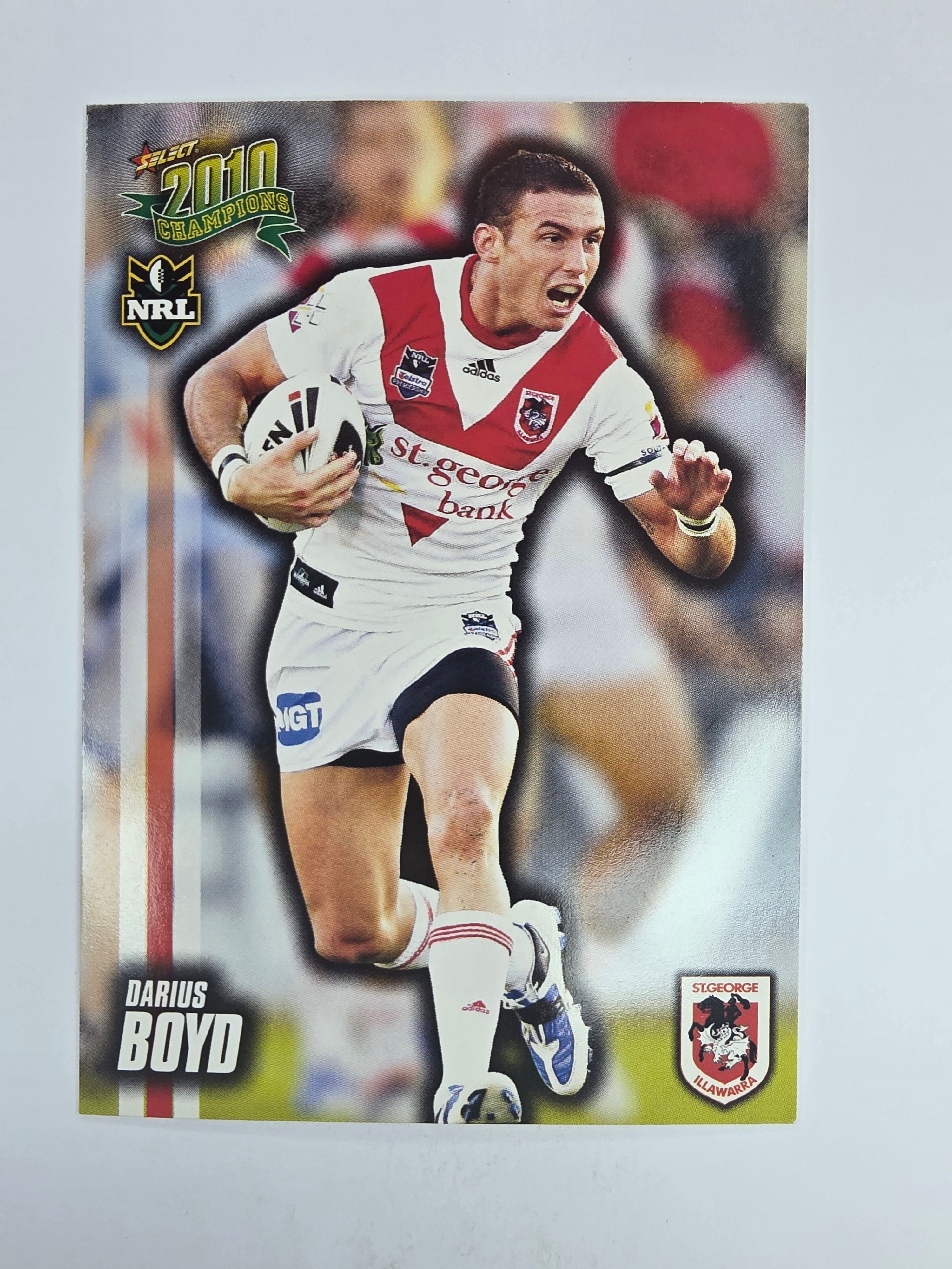 NRL 2010 Champions Base Card #137 Darius Boyd St George Illawarra Dragons