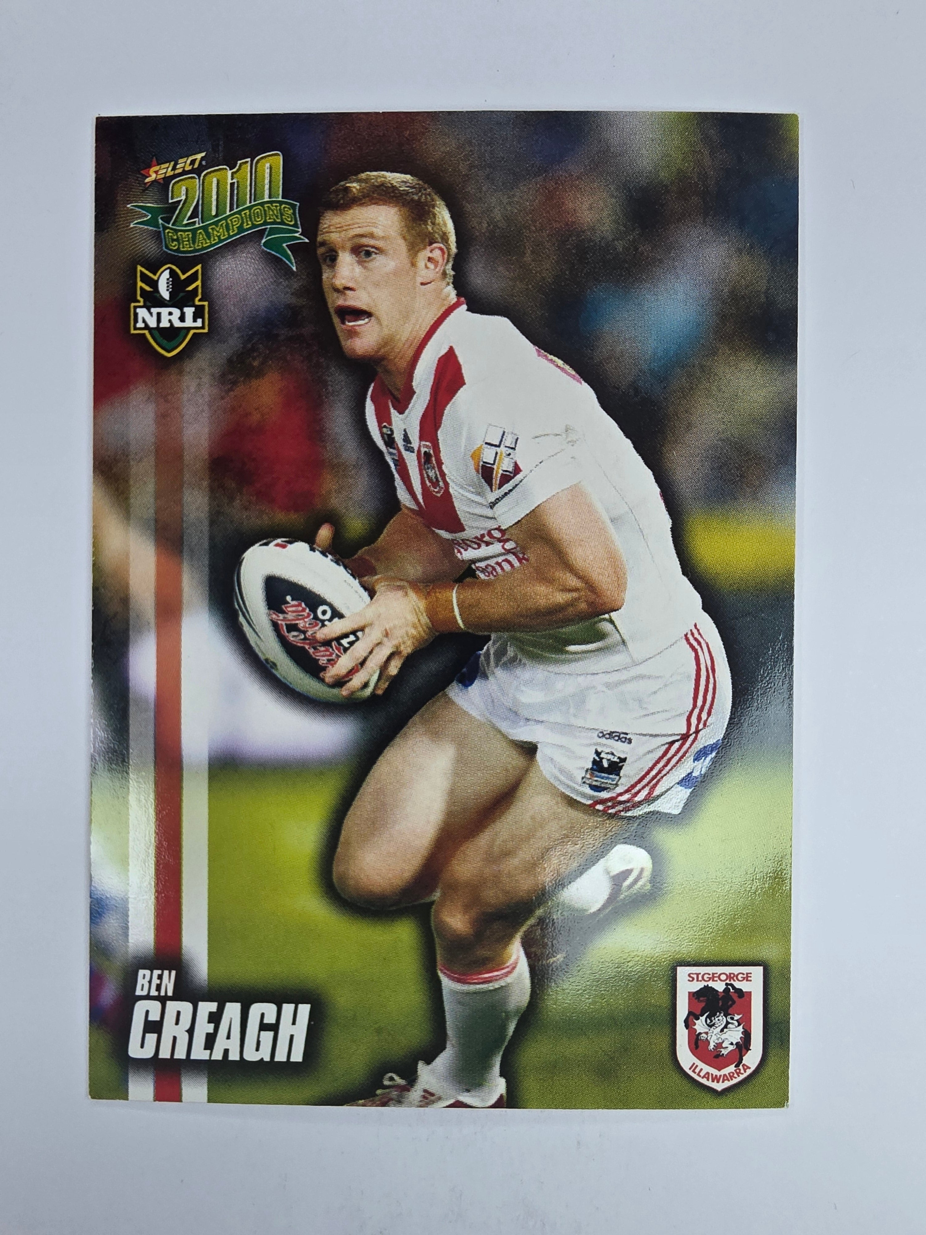 NRL 2010 Champions Base Card #139 Ben Creagh St George Illawarra Dragons