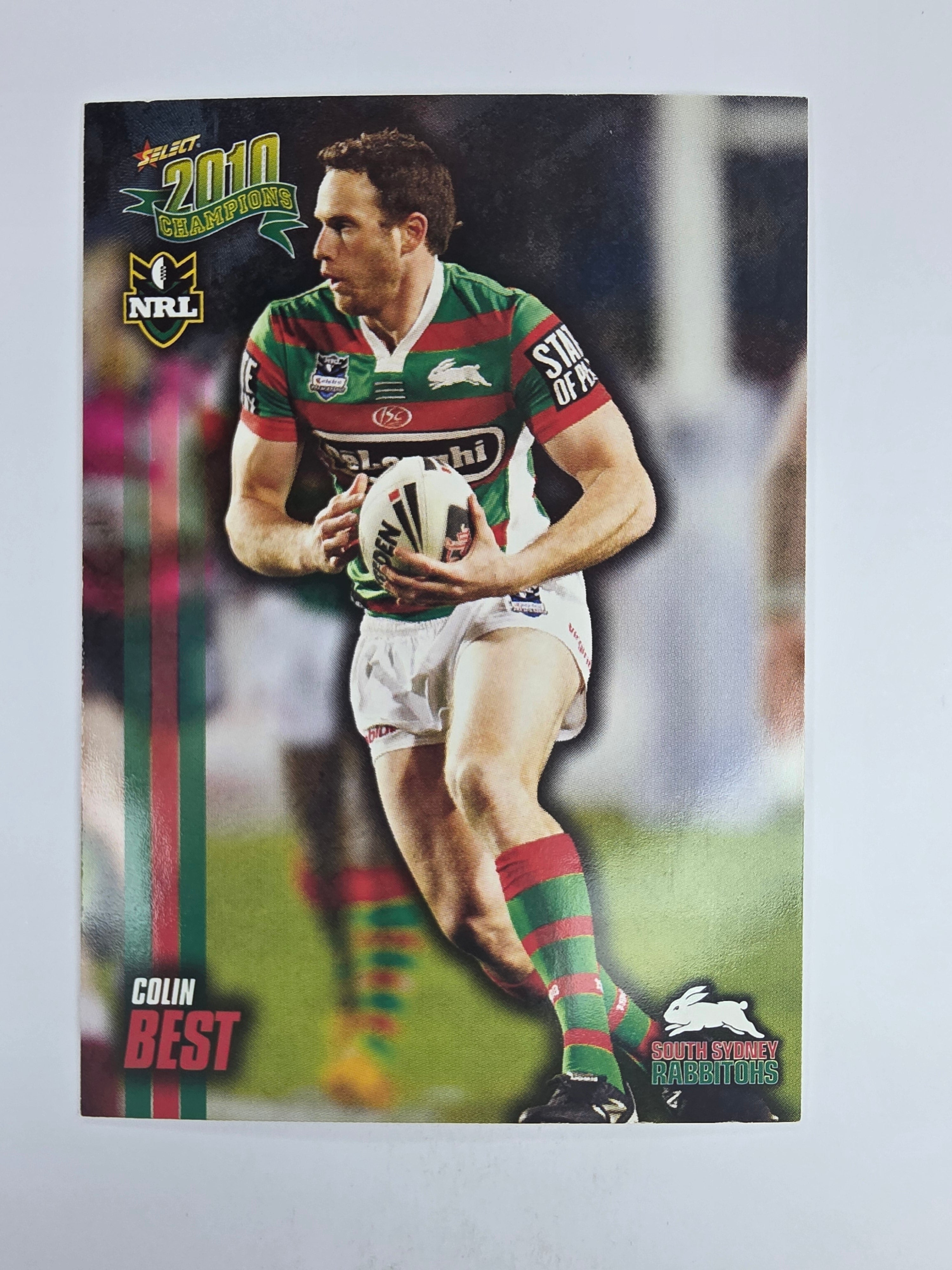 NRL 2010 Champions Base Card #149 Colin Best South Sydney Rabbitohs