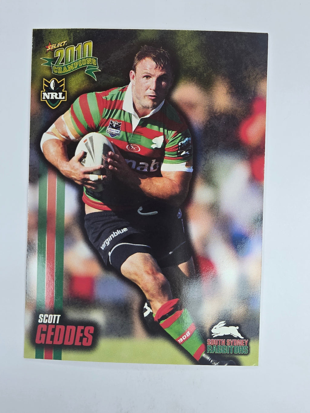 NRL 2010 Champions Base Card #151 Scott Geddes South Sydney Rabbitohs