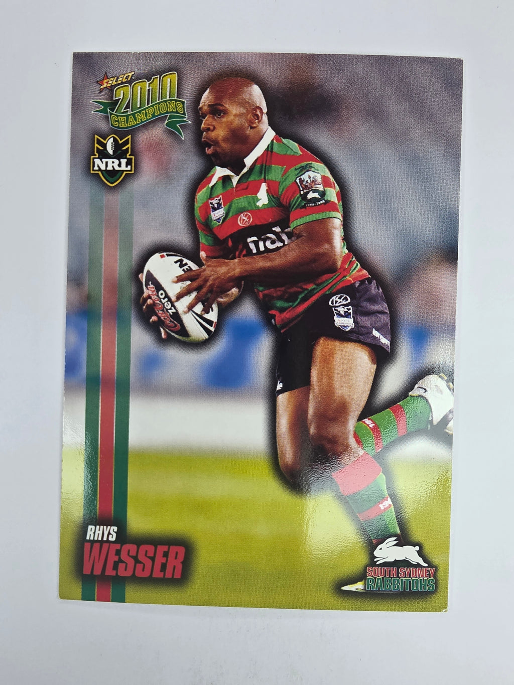NRL 2010 Champions Base Card #159 Rhys Wesser South Sydney Rabbitohs