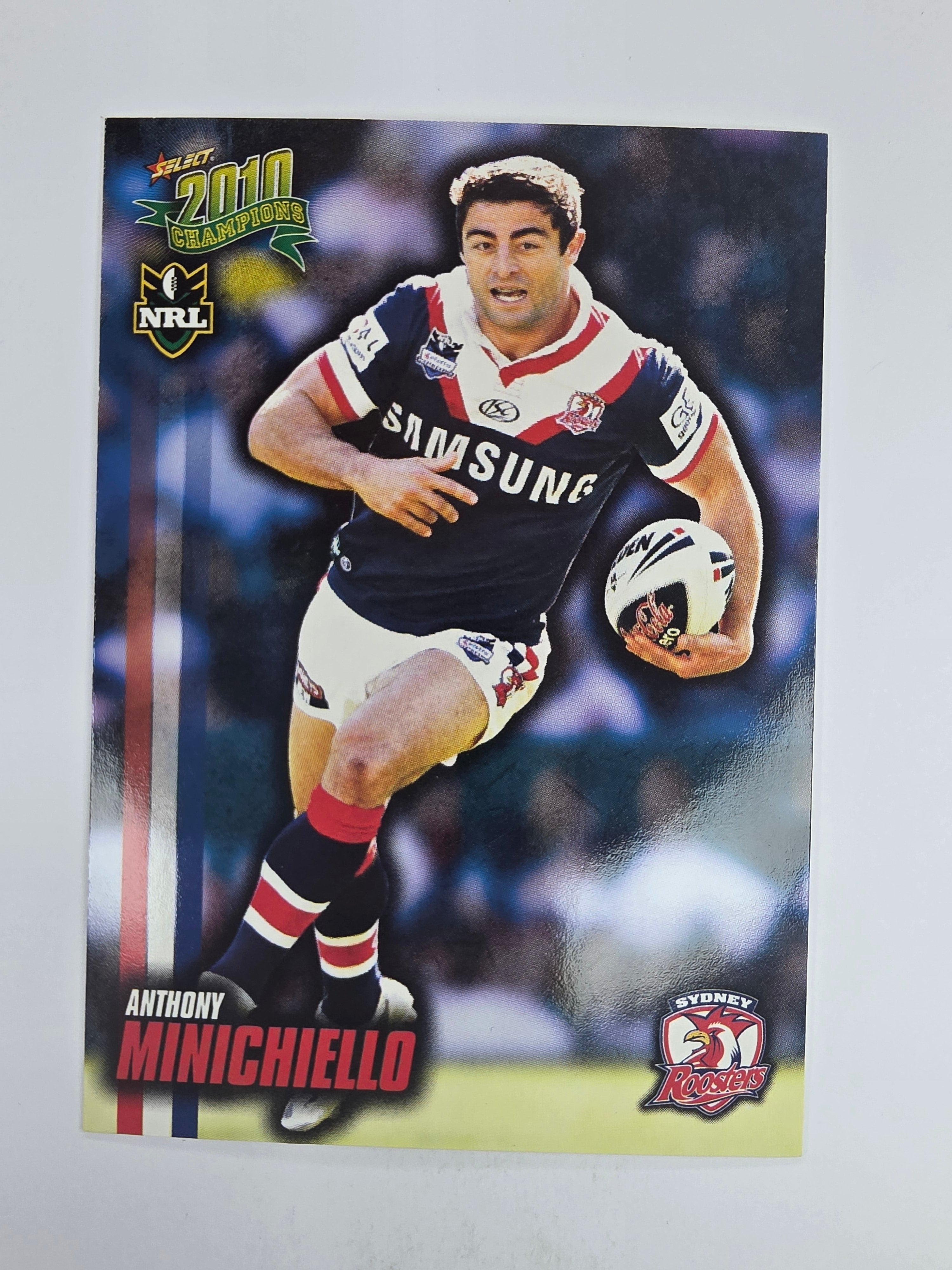NRL 2010 Champions Base Card #166 Anthony Minichiello Sydney Roosters