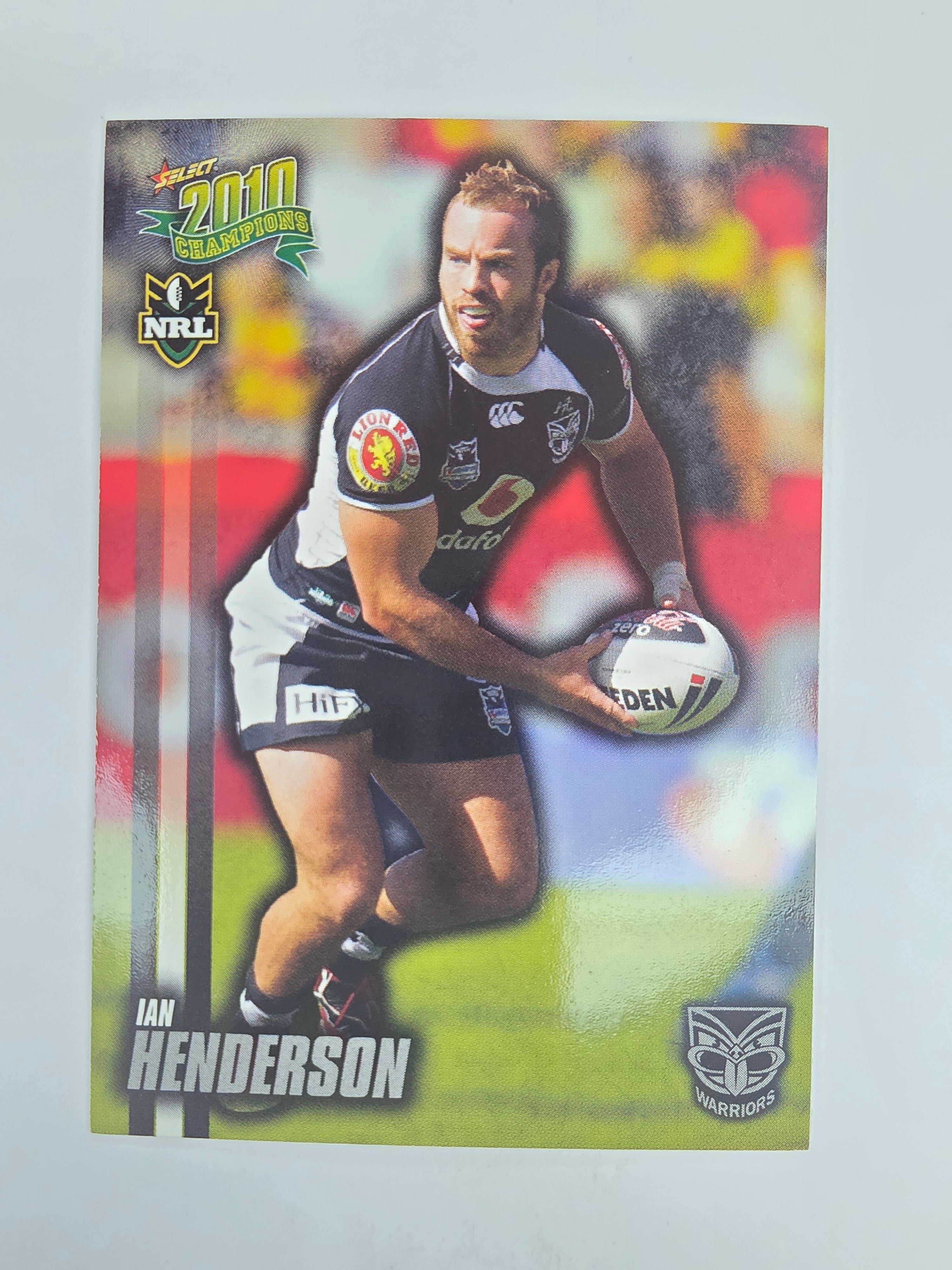 NRL 2010 Champions Base Card #173 Ian Henderson New Zealand Warriors