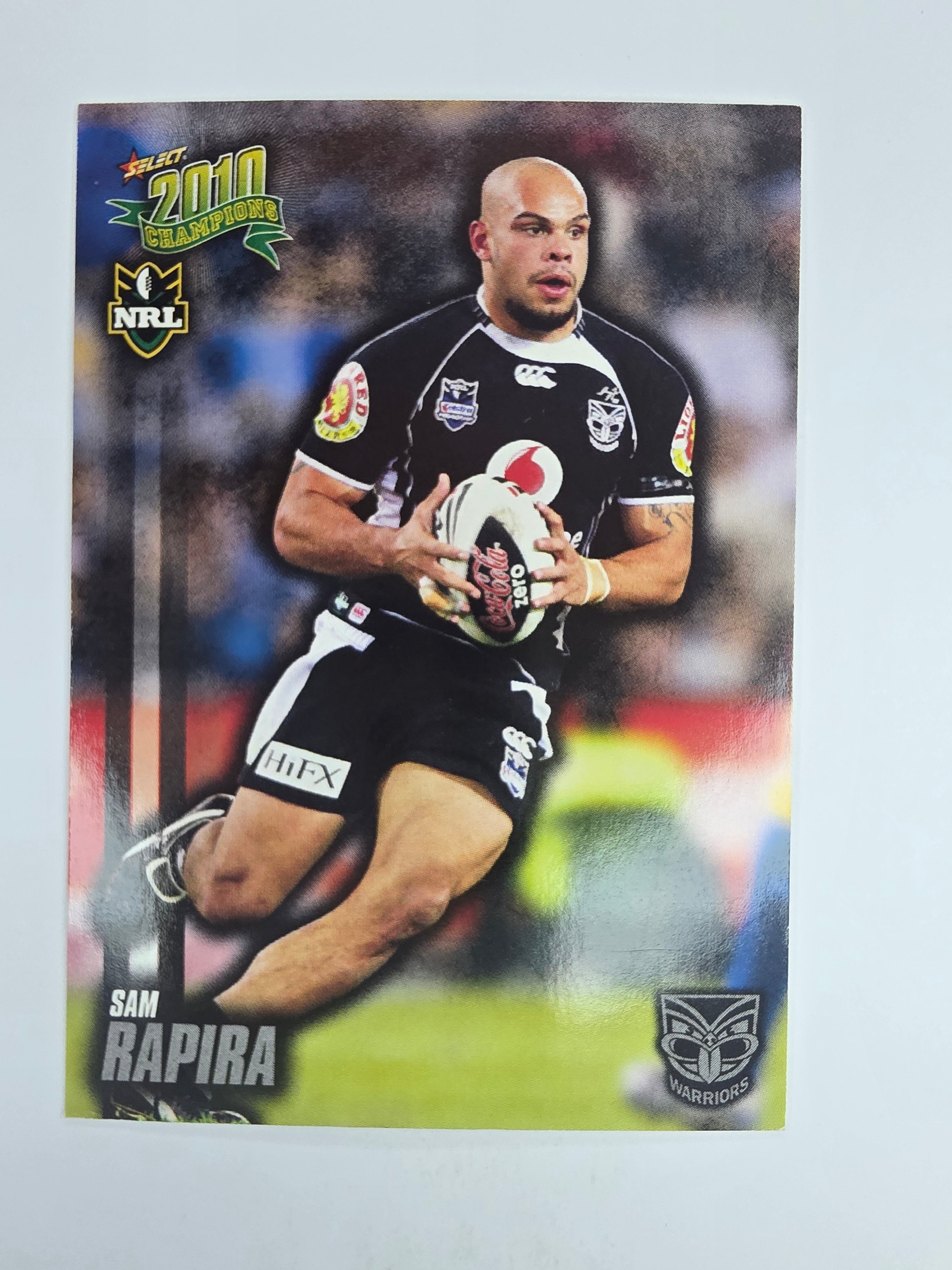 NRL 2010 Champions Base Card #180 Sam Rapira New Zealand Warriors