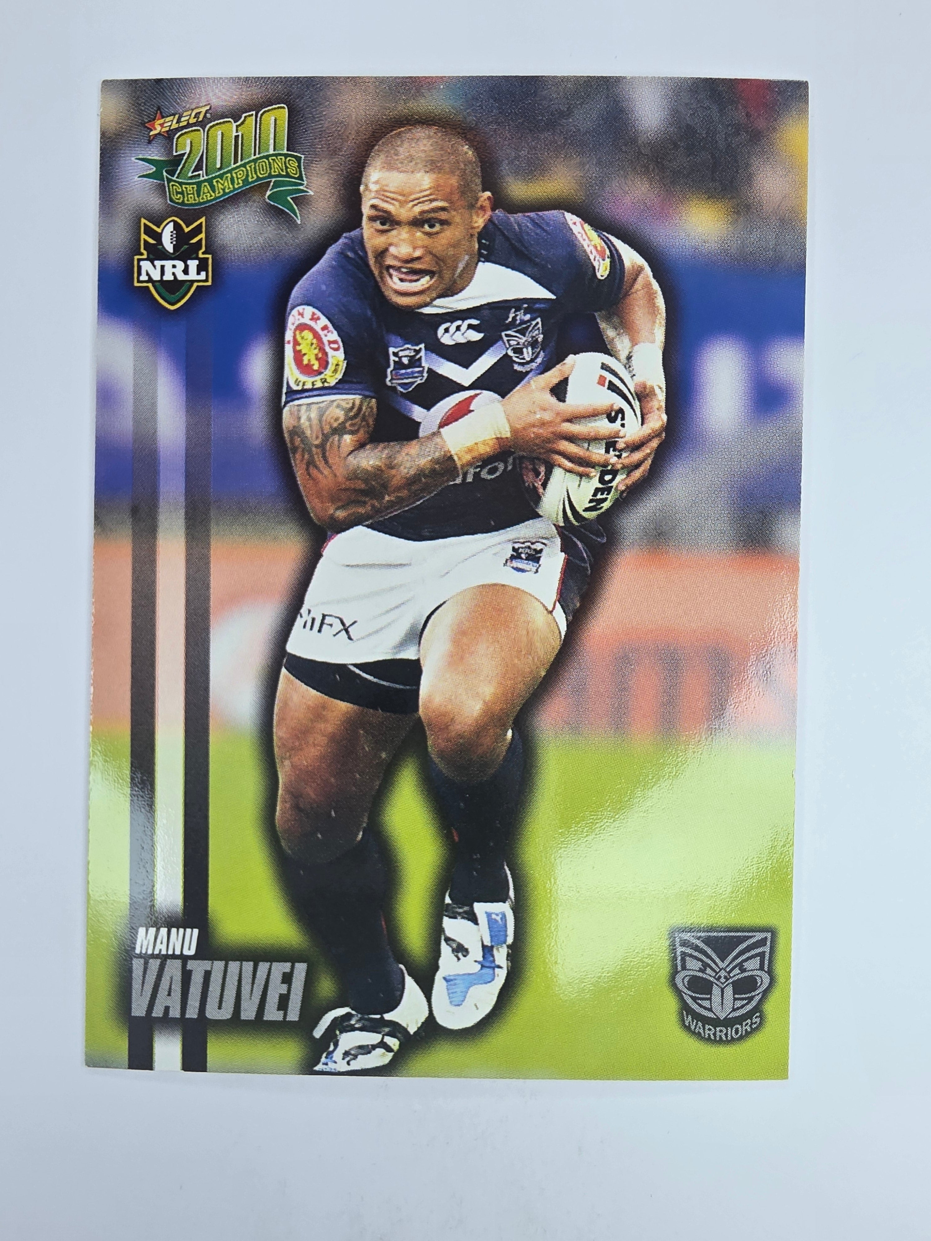 NRL 2010 Champions Base Card #183 Manu Vatuvei New Zealand Warriors