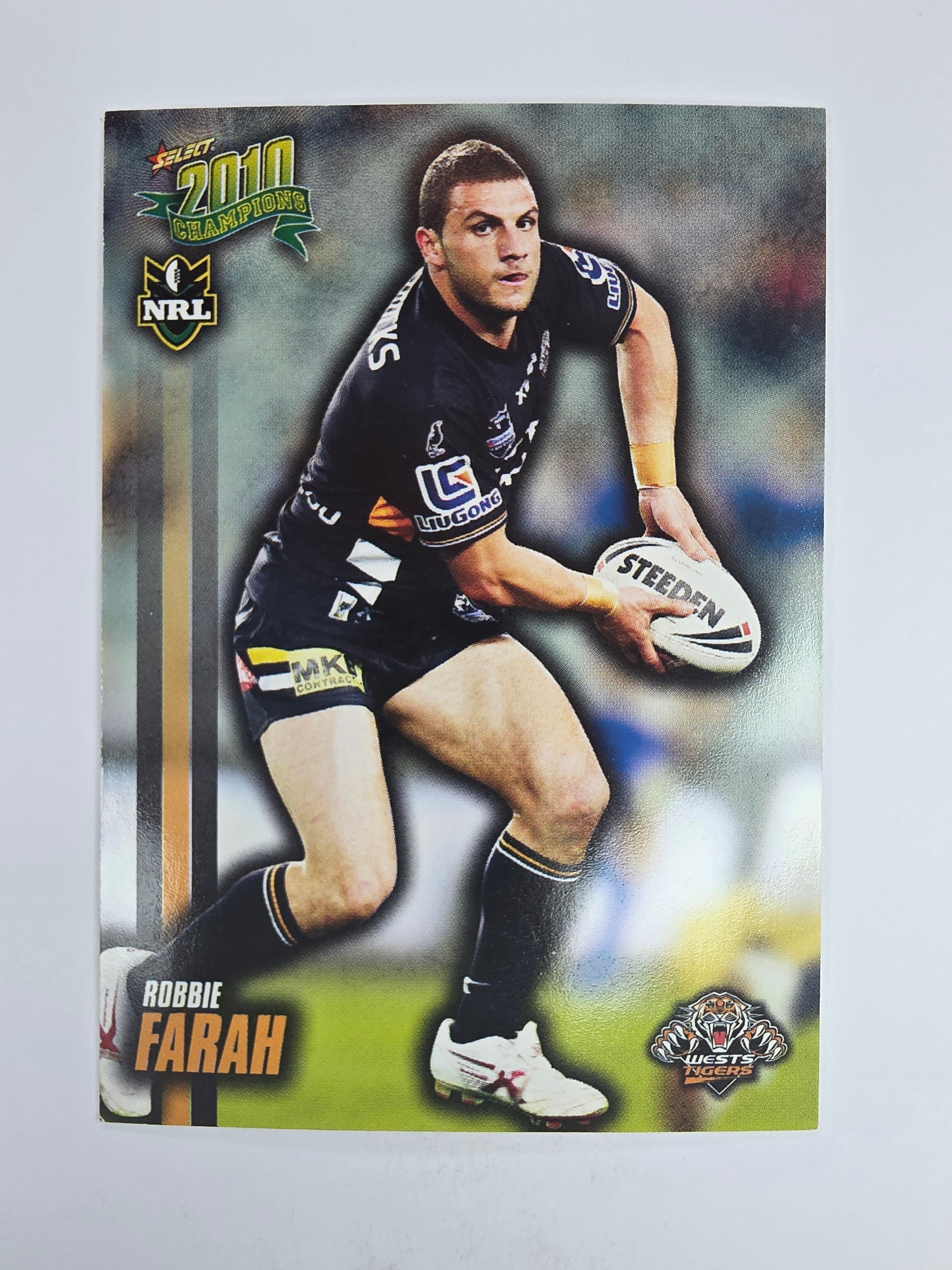 NRL 2010 Champions Base Card #184 Robbie Farah Wests Tigers
