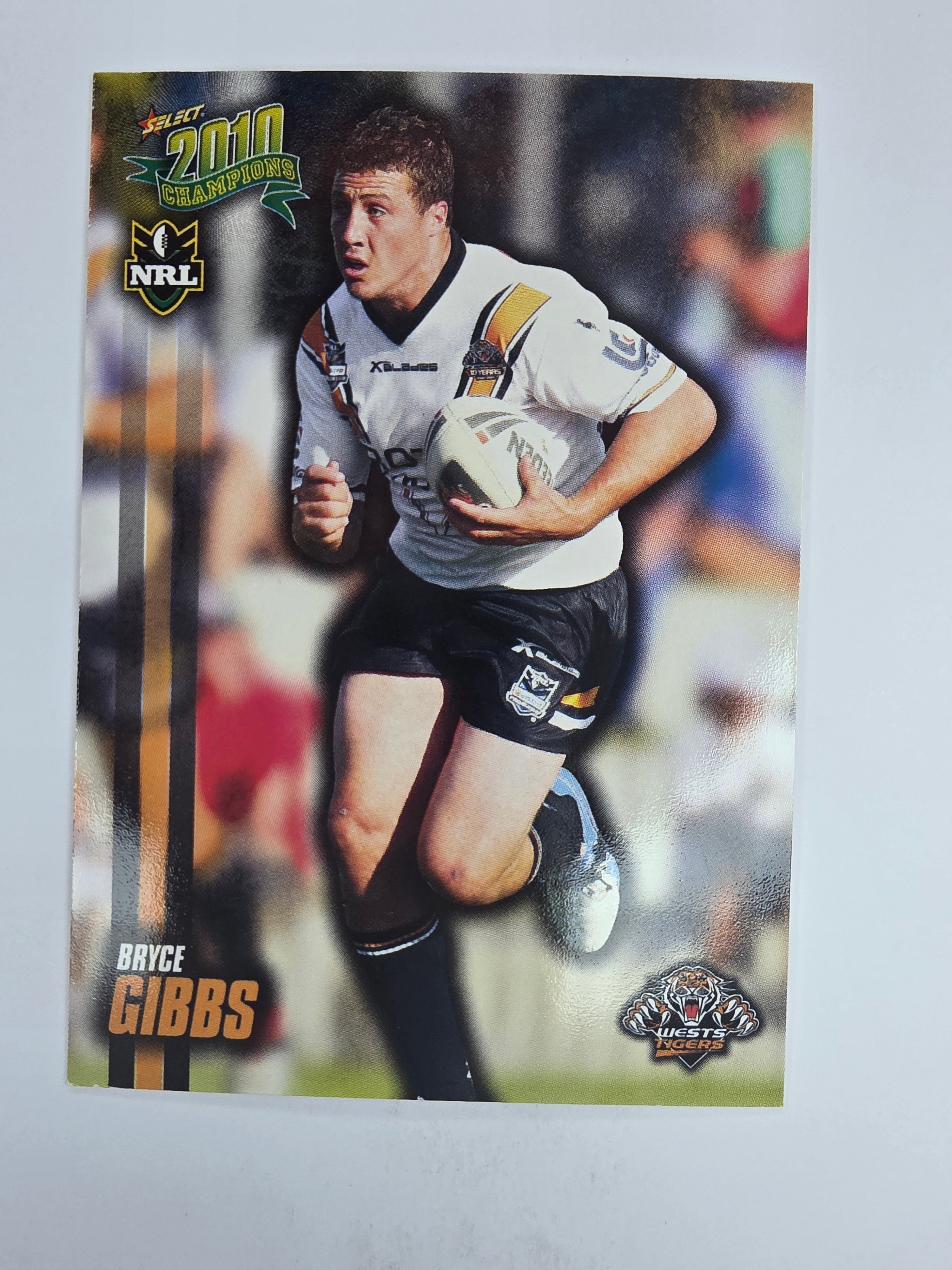 NRL 2010 Champions Base Card #188 Bryce Gibbs Wests Tigers