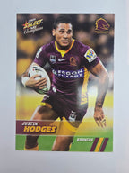 NRL 2008 Champions Base Card #7 Justin Hodges Brisbane Broncos