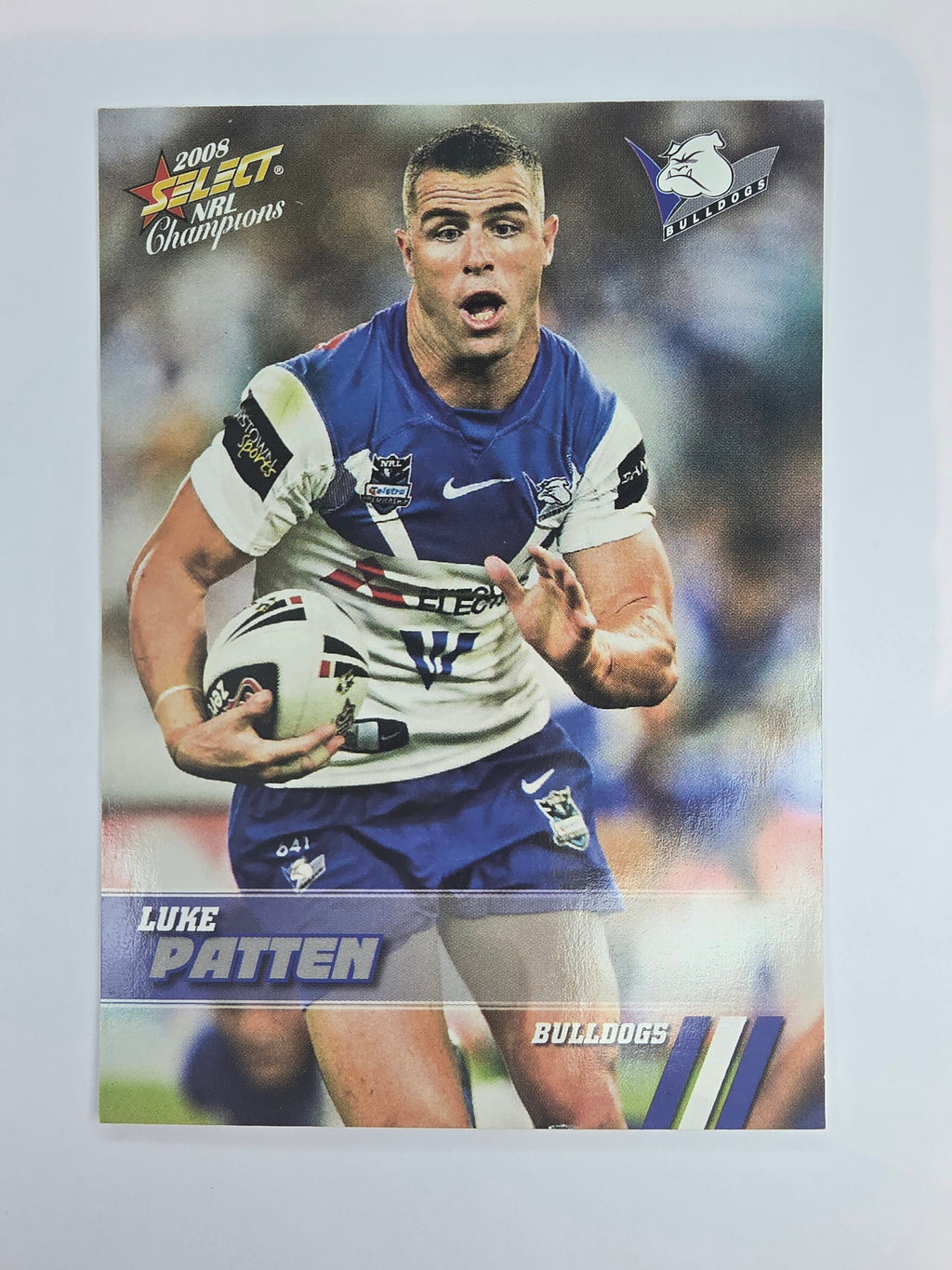 NRL 2008 Champions Base Card #21 Luke Patten Canterbury Bankstown Bulldogs