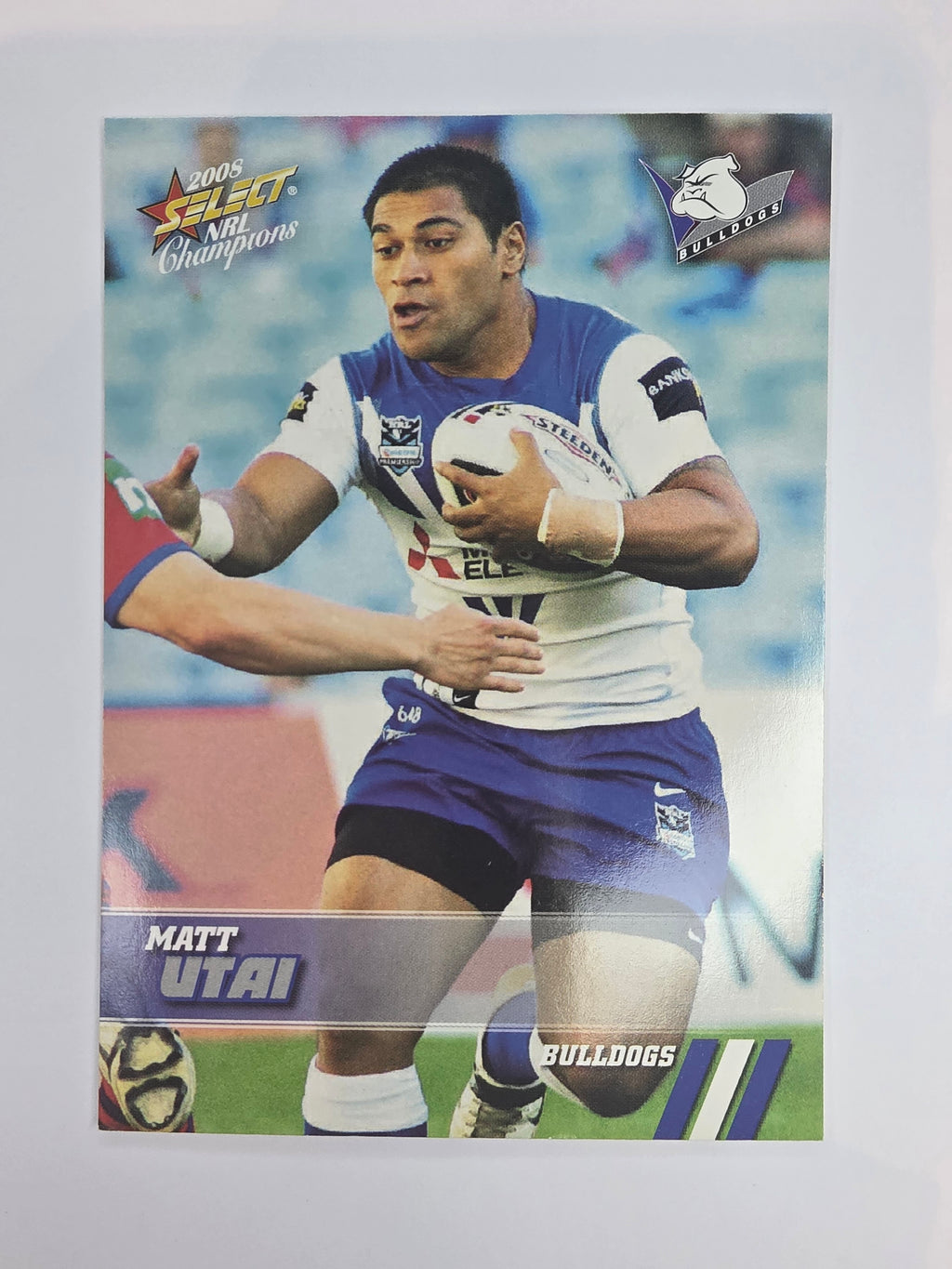 NRL 2008 Champions Base Card #24 Matt Utai Canterbury Bankstown Bulldogs