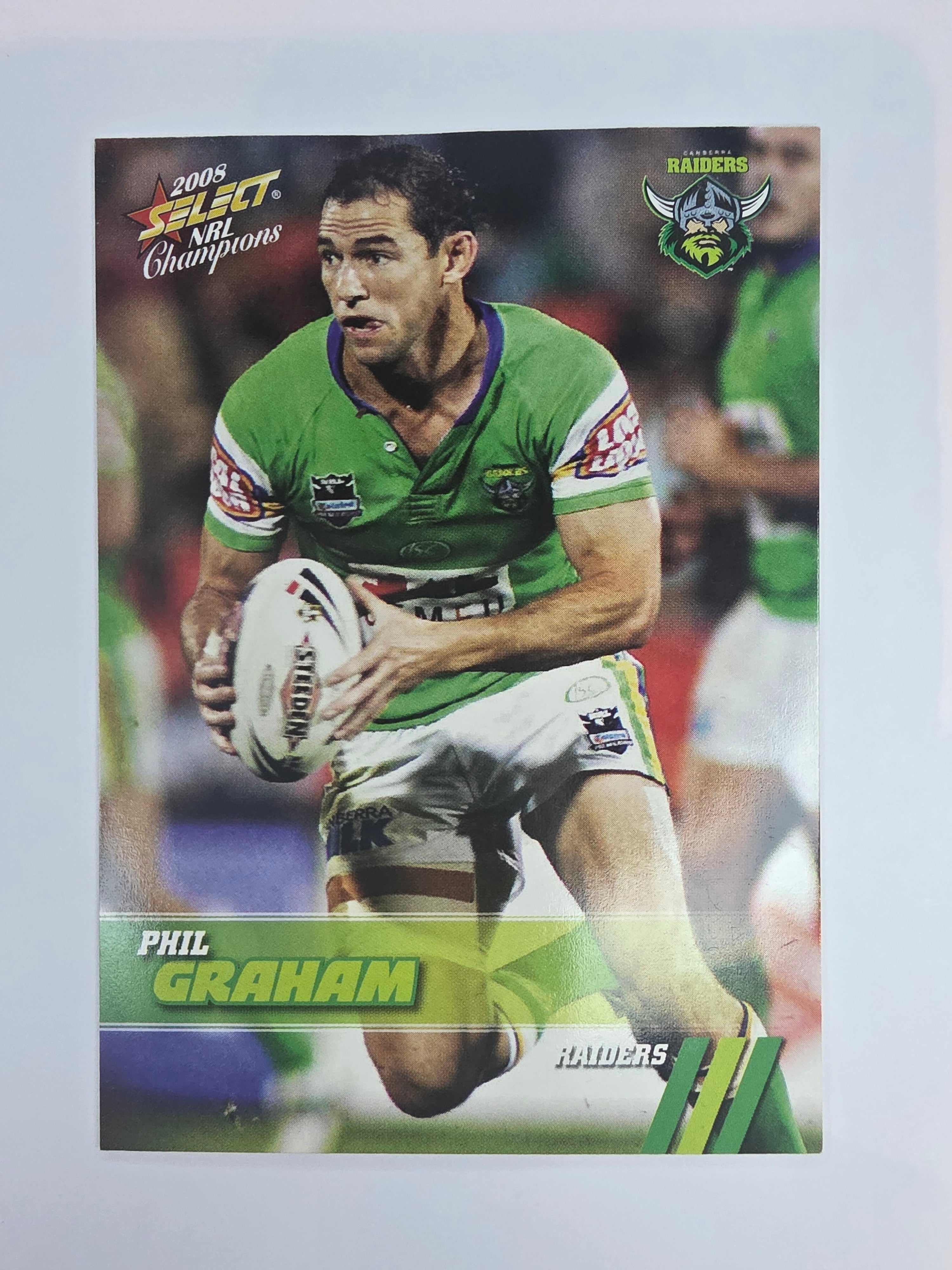 NRL 2008 Champions Base Card #31 Phil Graham Canberra Raiders