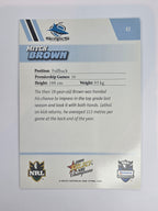 NRL 2008 Champions Base Card #43 Mitch Brown Cronulla Sutherland Sharks