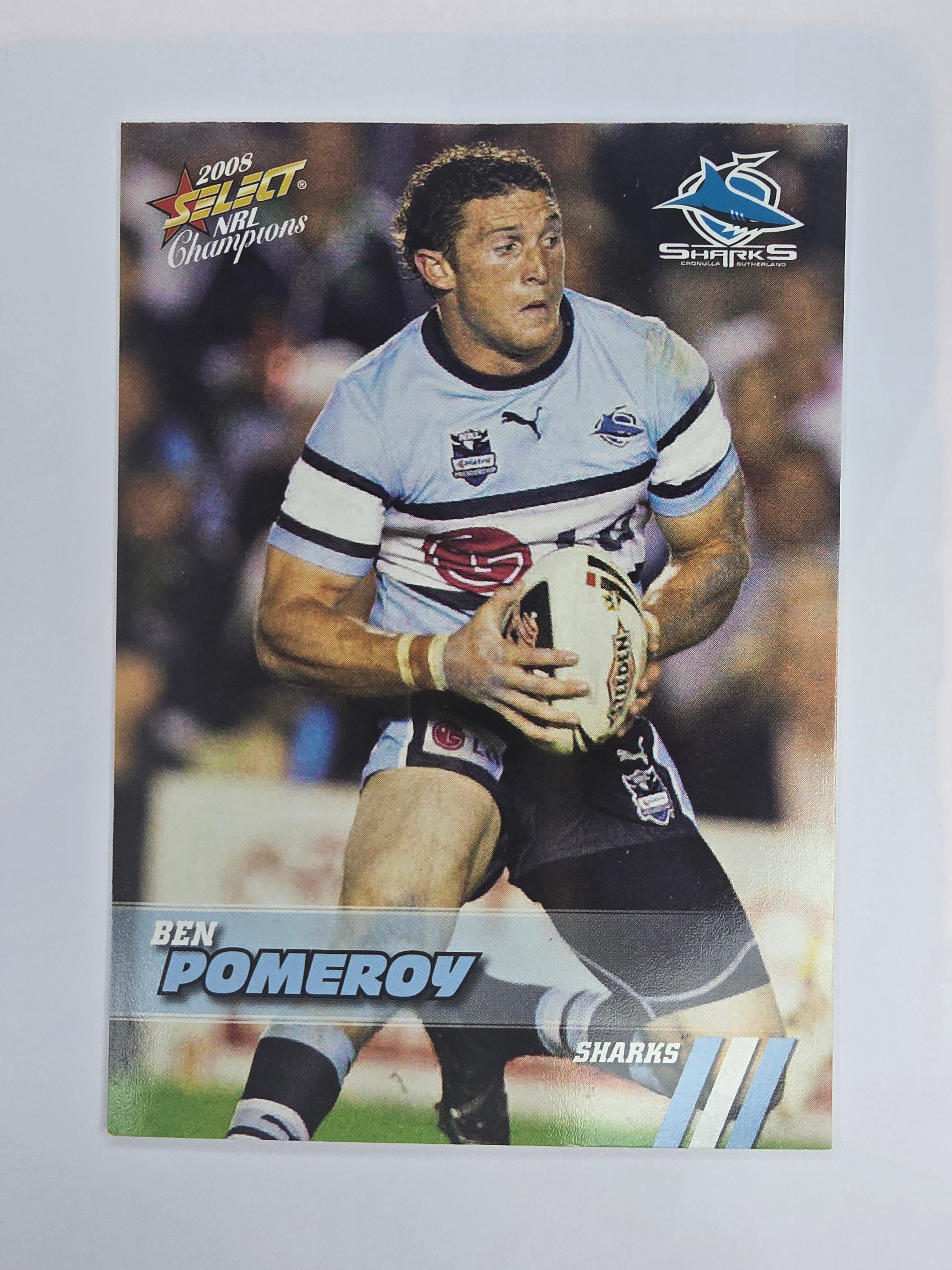 NRL 2008 Champions Base Card #46 Ben Pomeroy Cronulla Sutherland Sharks