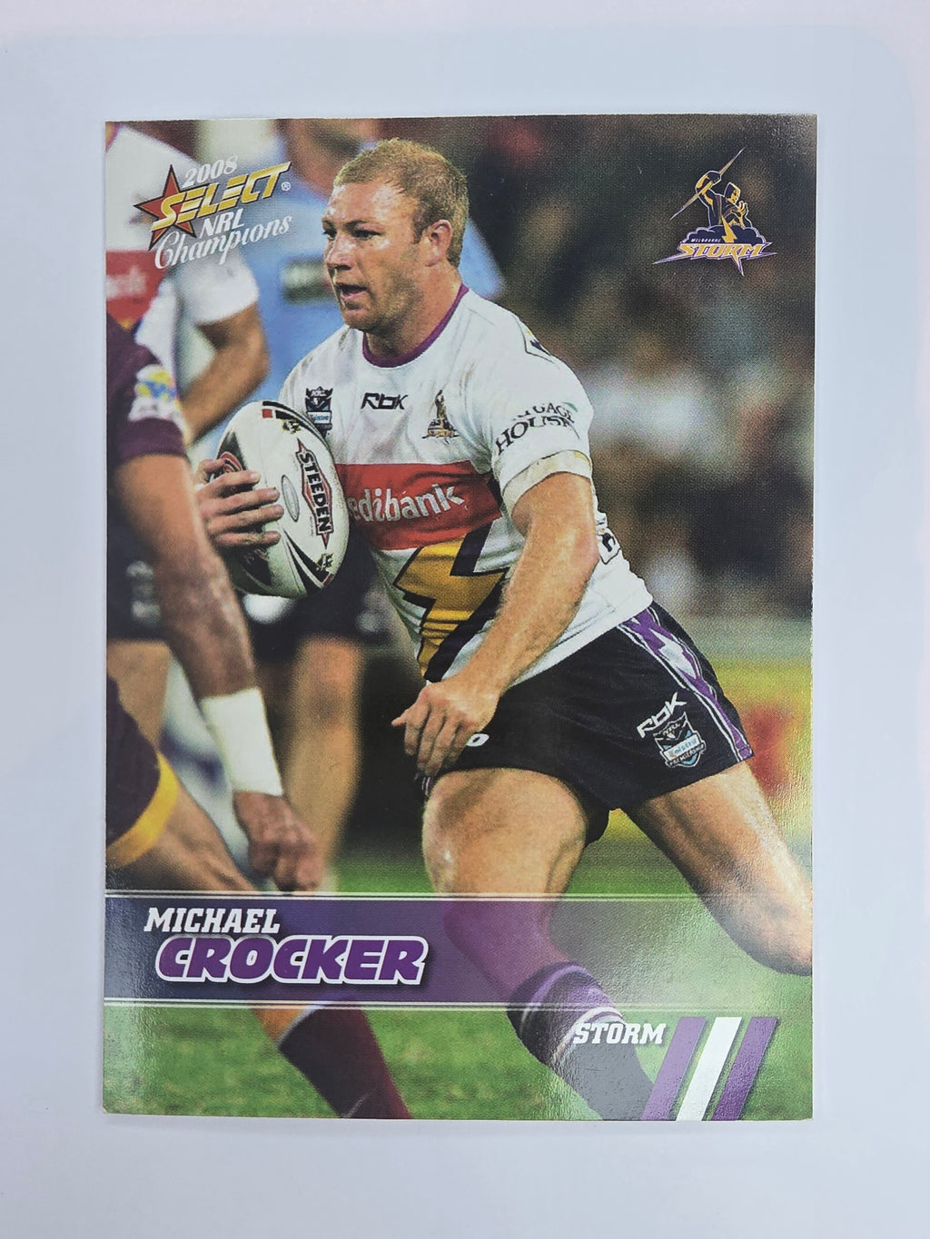 NRL 2008 Champions Base Card #77 Michael Crocker Melbourne Storm