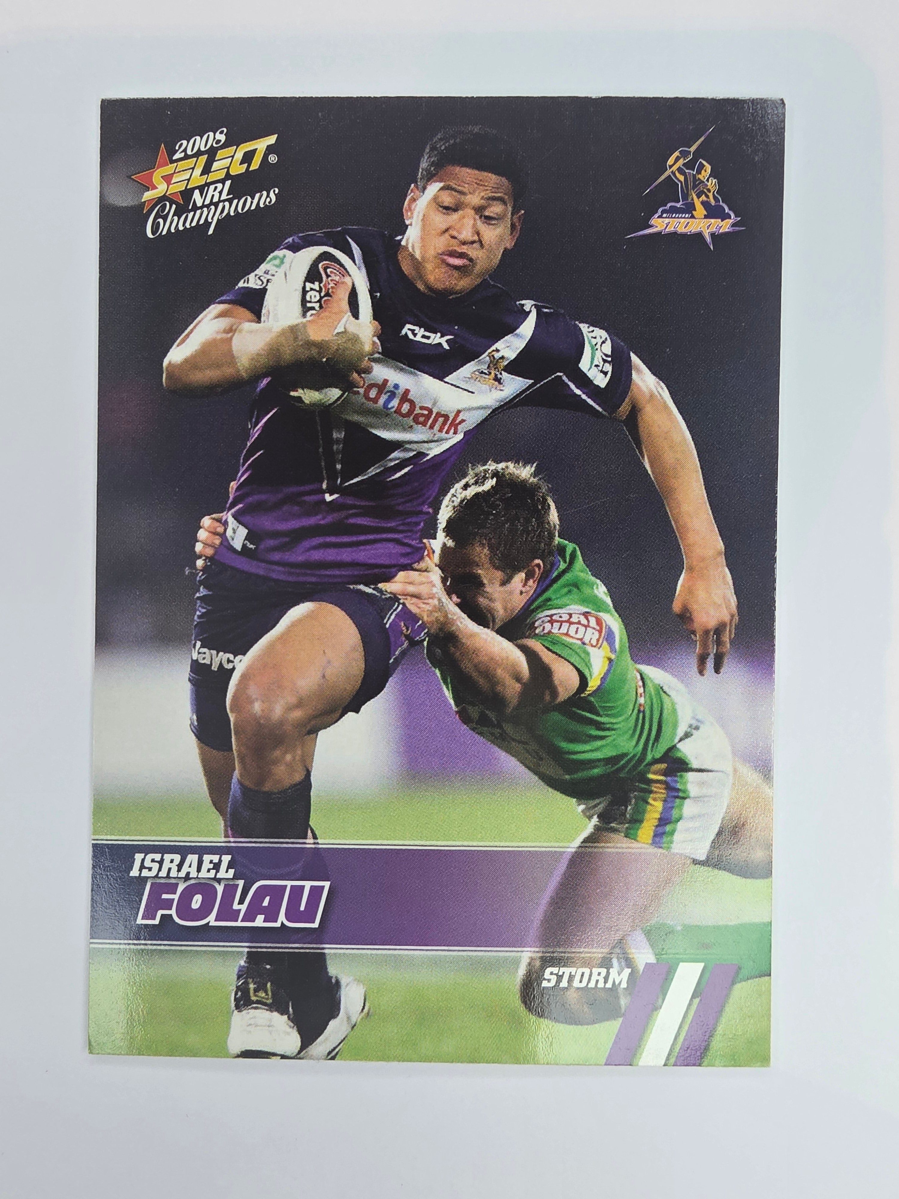 NRL 2008 Champions Base Card #79 Israel Folau Melbourne Storm