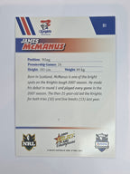 NRL 2008 Champions Base Card #91 James McManus Newcastle Knights