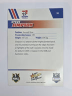 NRL 2008 Champions Base Card #94 Steve Simpson Newcastle Knights