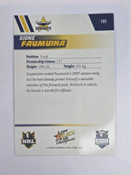NRL 2008 Champions Base Card #103 Sione Faumuina North Queensland Cowboys