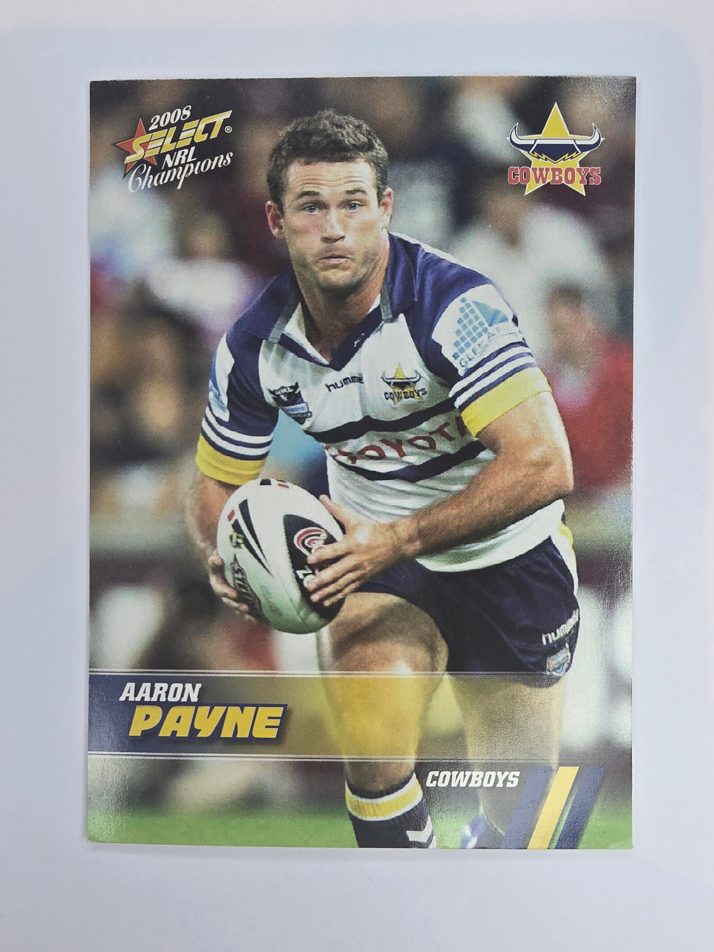 NRL 2008 Champions Base Card #107 Aaron Payne North Queensland Cowboys