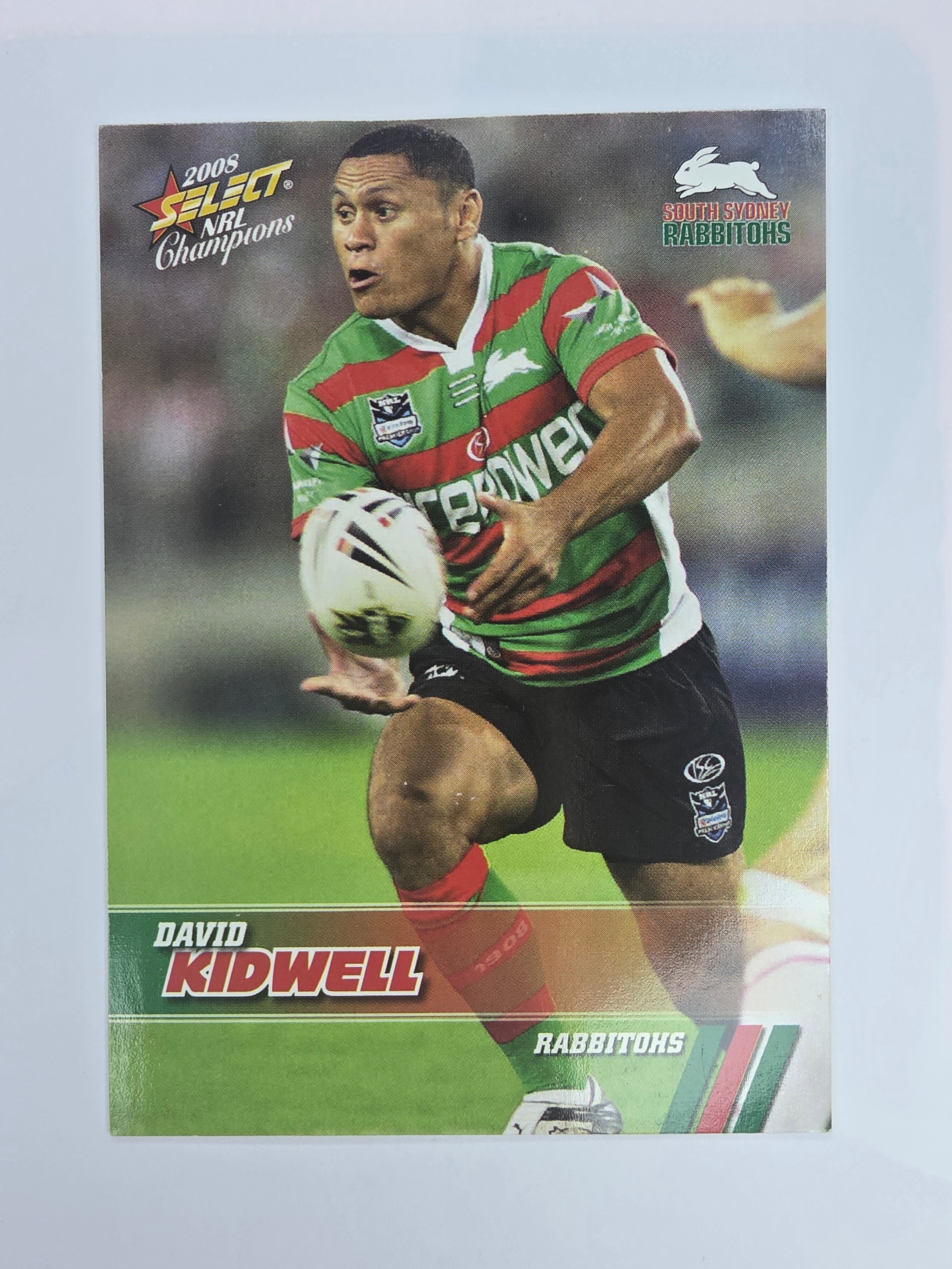 NRL 2008 Champions Base Card #148 David Kidwell South Sydney Rabbitohs