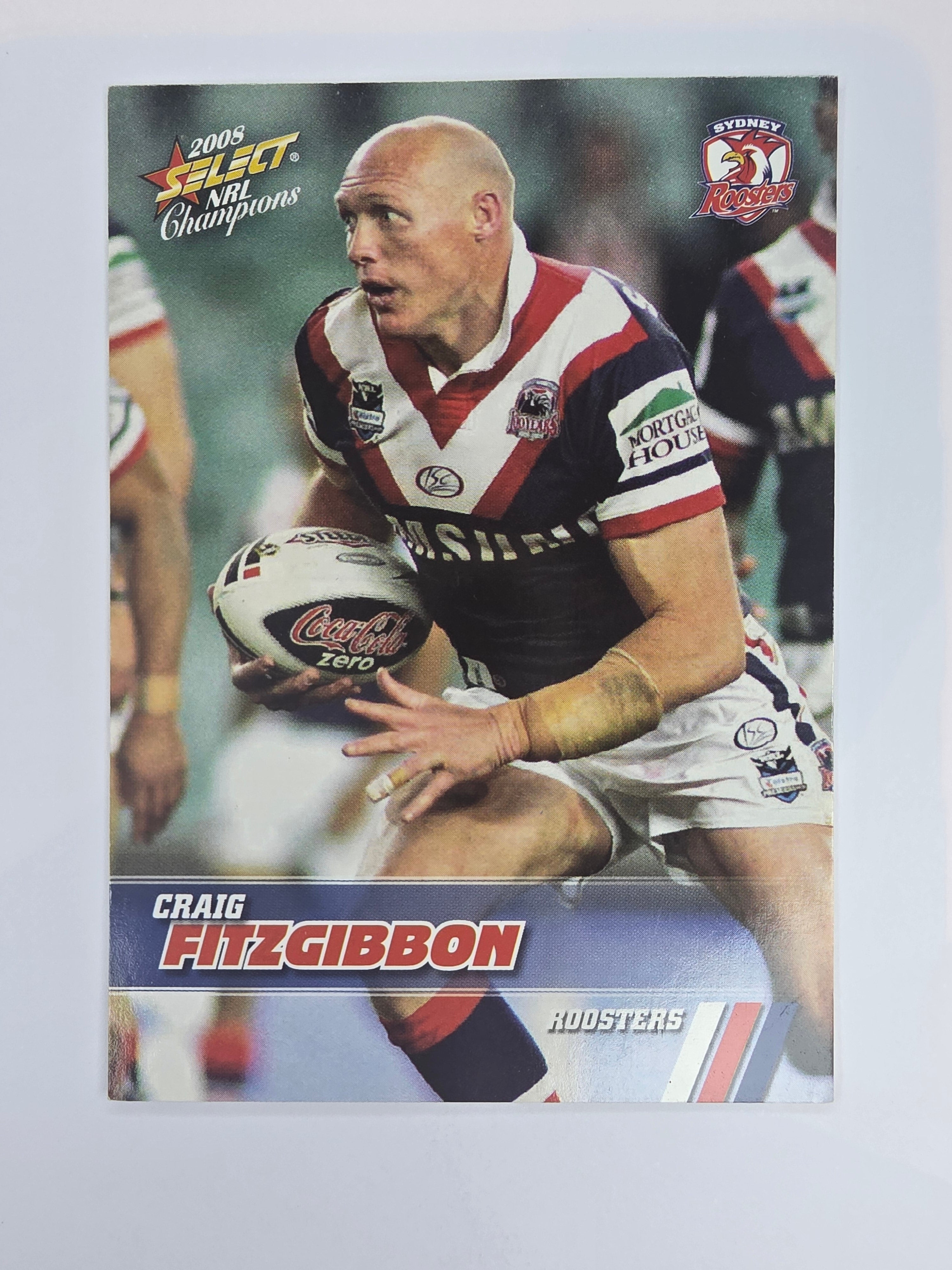 NRL 2008 Champions Base Card #160 Craig Fitzgibbon Sydney Roosters