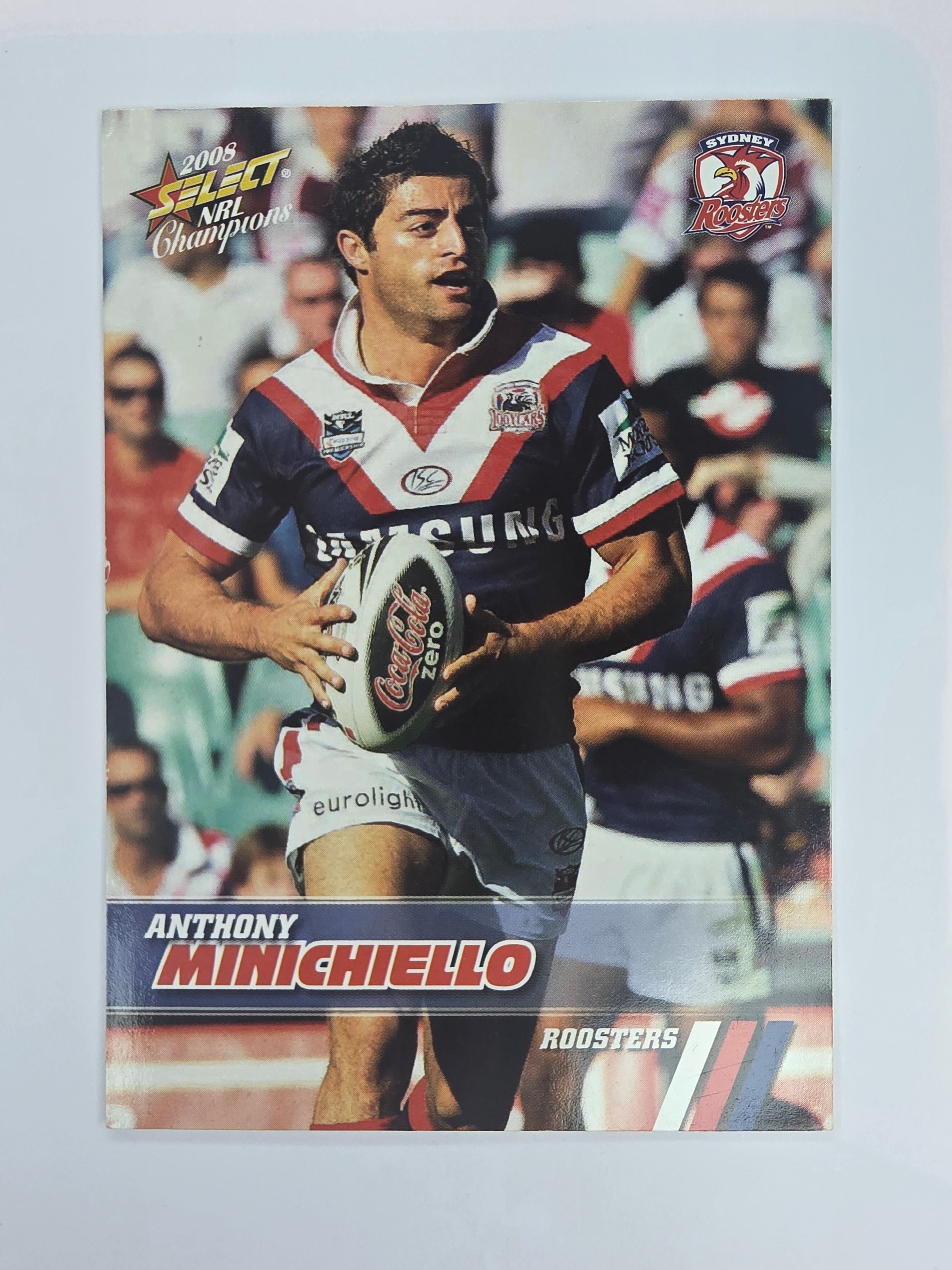 NRL 2008 Champions Base Card #163 Anthony Minichiello Sydney Roosters