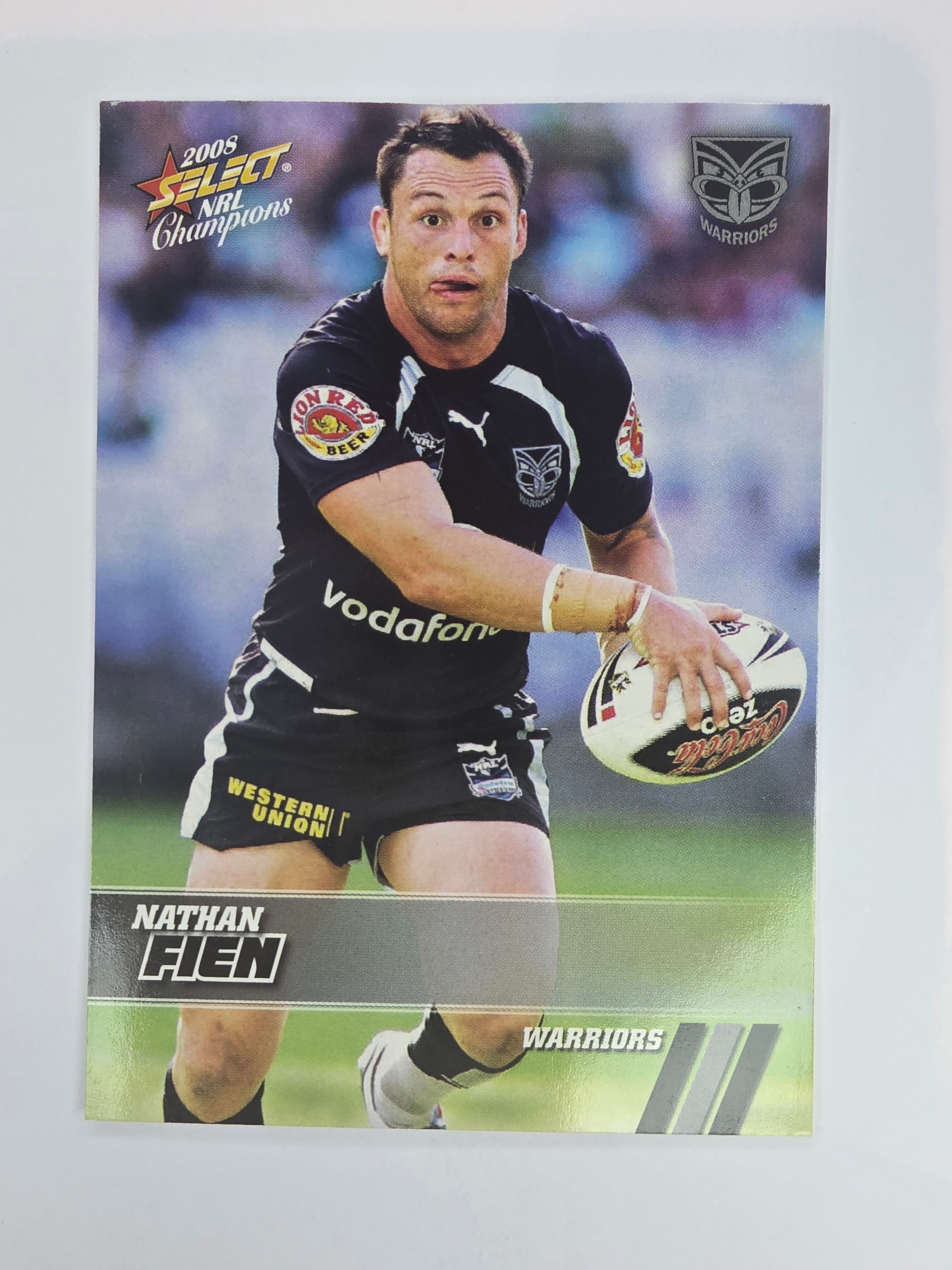 NRL 2008 Champions Base Card #173 Nathan Fien New Zealand Warriors