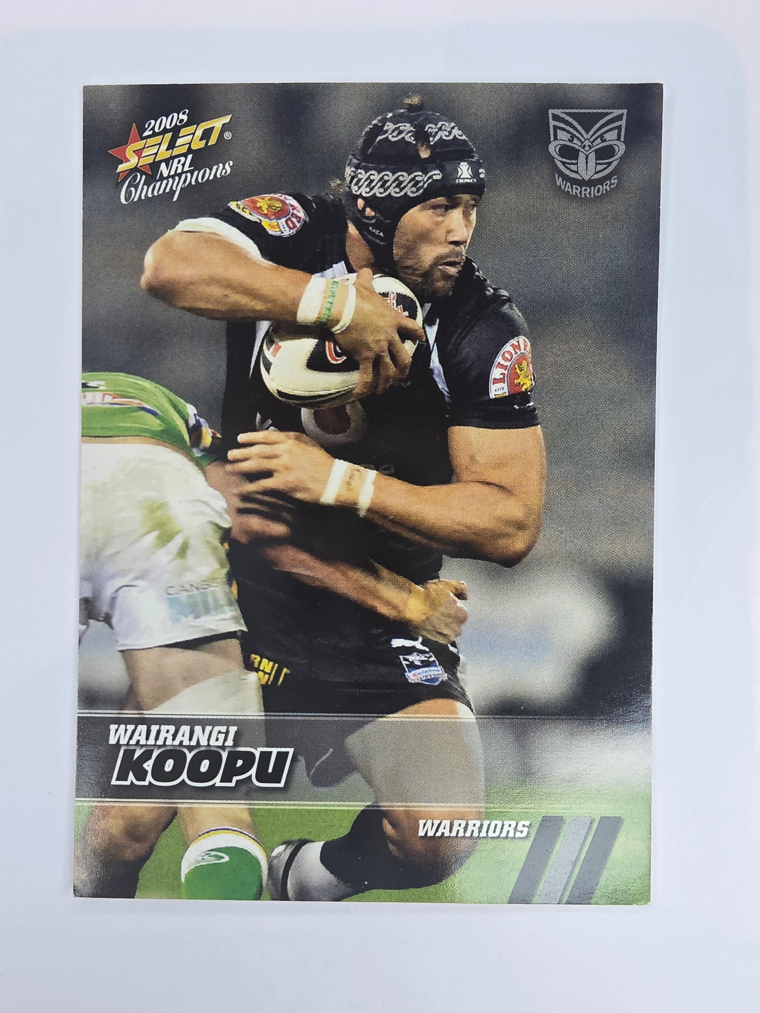 NRL 2008 Champions Base Card #174 Wairangi Koopu New Zealand Warriors