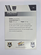 NRL 2008 Champions Base Card #175 Epalahame Lauaki New Zealand Warriors