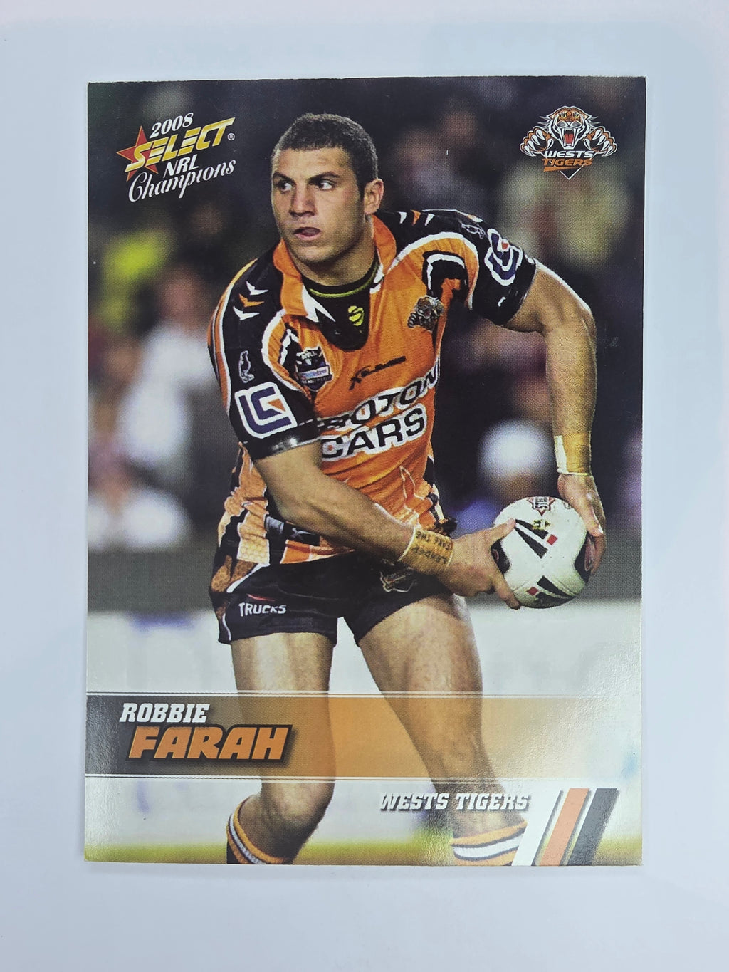 NRL 2008 Champions Base Card #186 Robbie Farah Wests Tigers