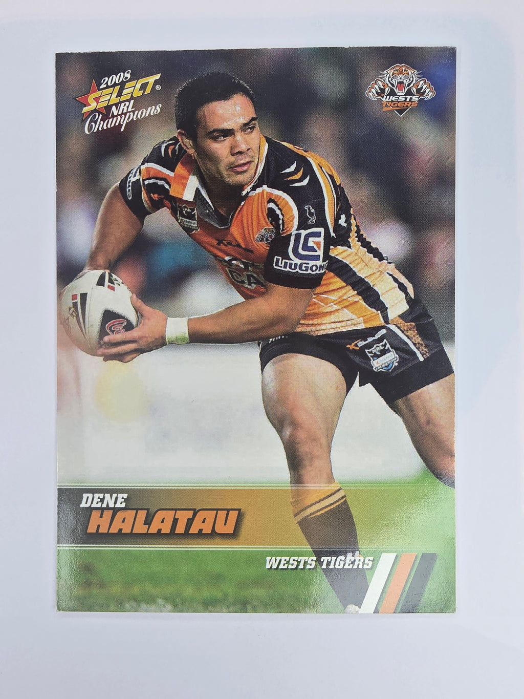 NRL 2008 Champions Base Card #188 Dene Halatau Wests Tigers